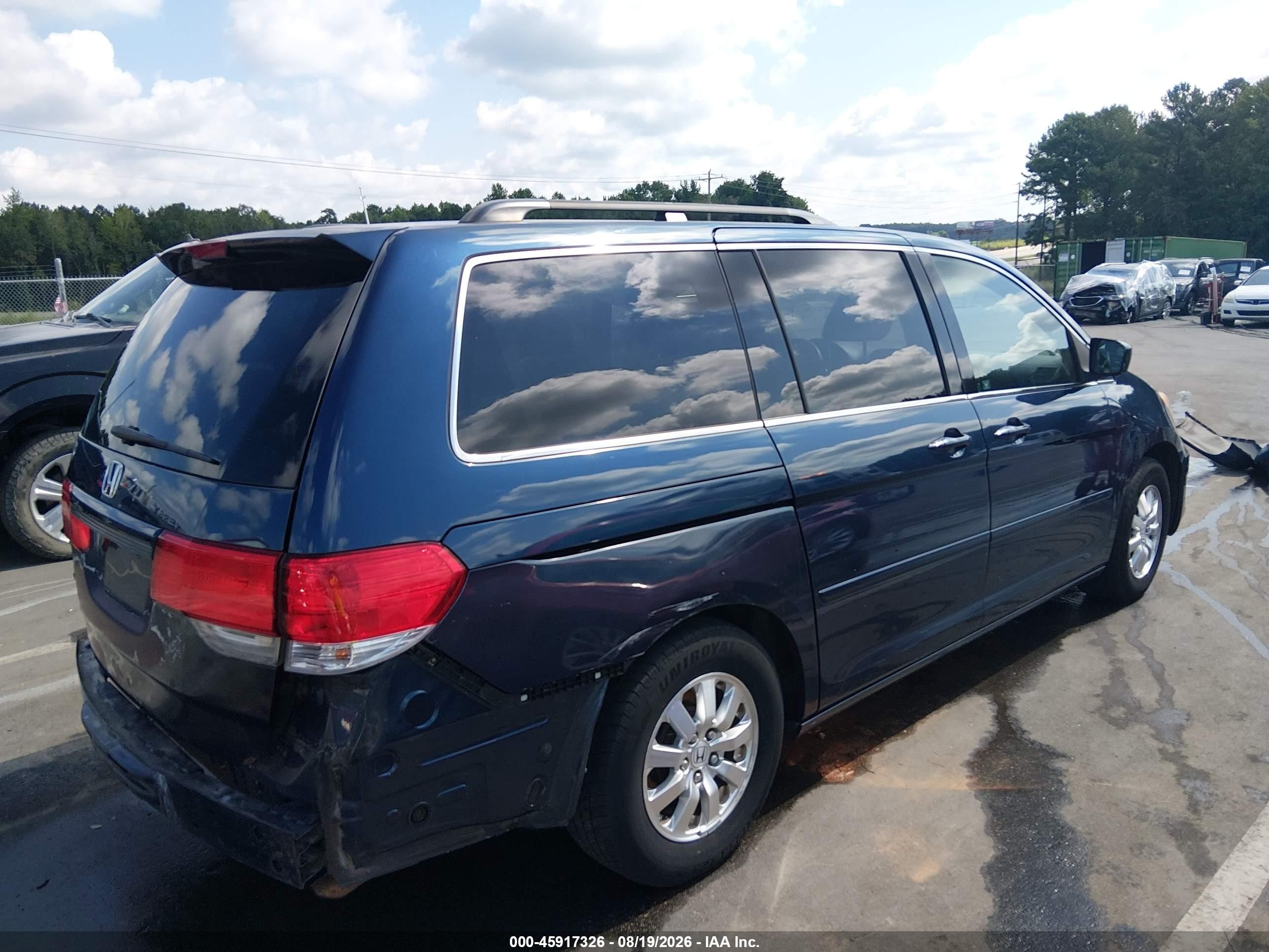 2010 Honda Odyssey Ex Blue vin: 5FNRL3H45AB084598