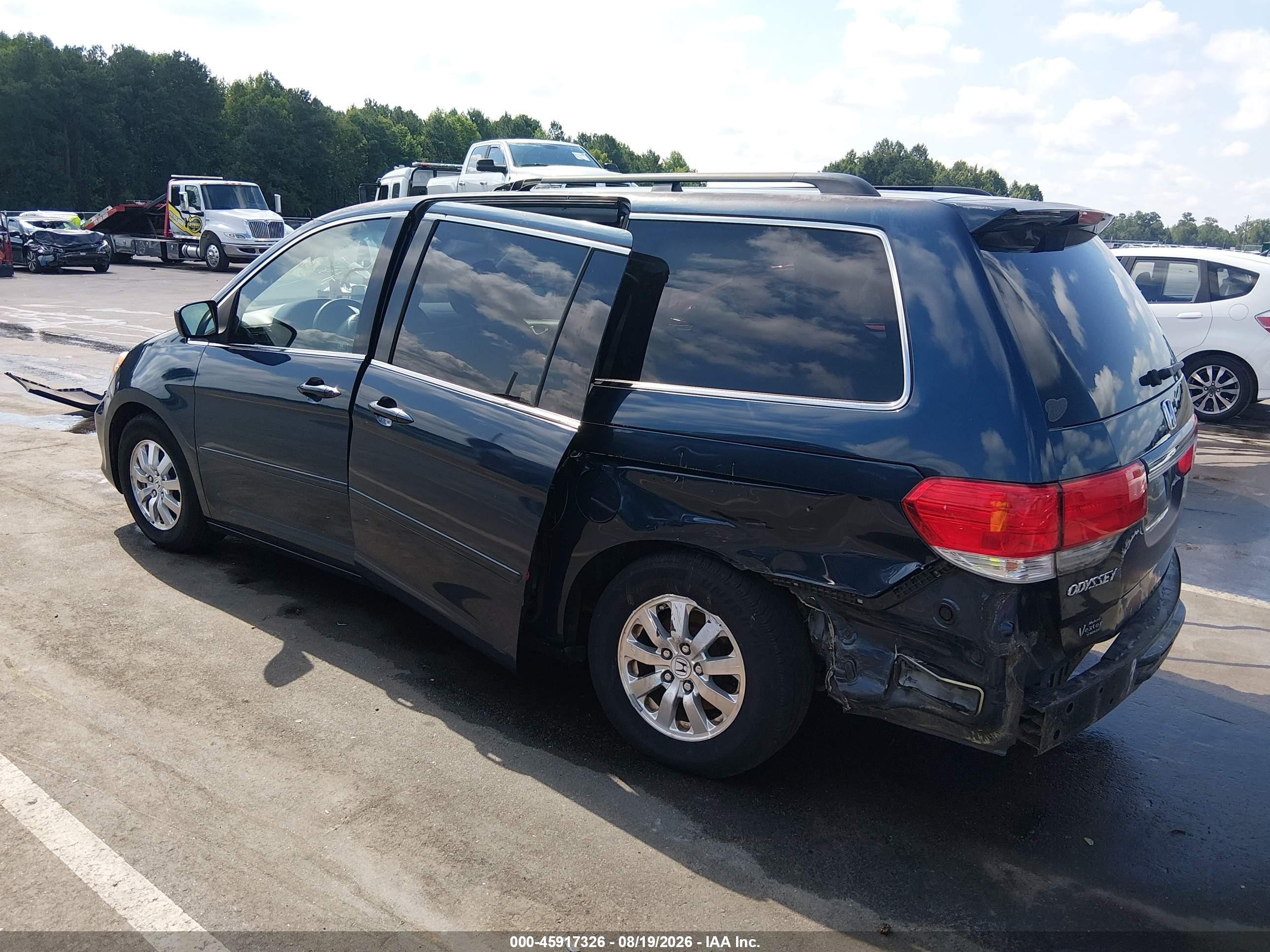 2010 Honda Odyssey Ex Blue vin: 5FNRL3H45AB084598