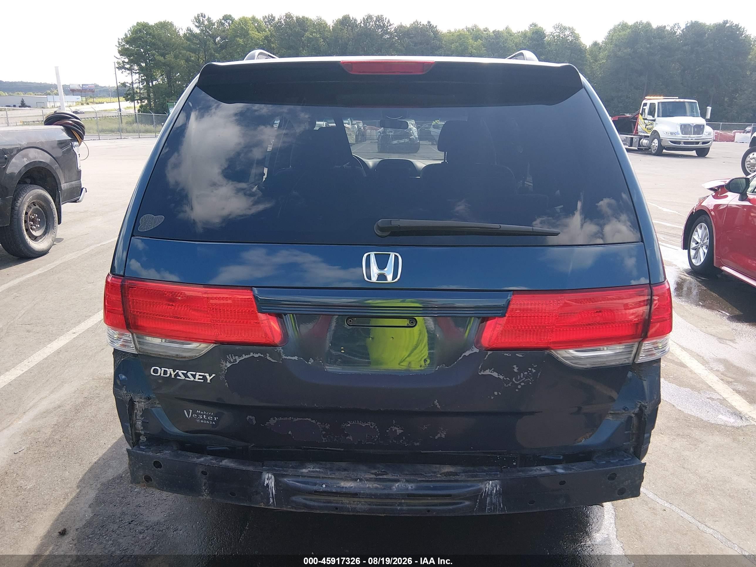 2010 Honda Odyssey Ex Blue vin: 5FNRL3H45AB084598