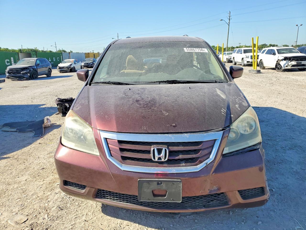 2010 Honda Odyssey Ex Maroon vin: 5FNRL3H45AB086609