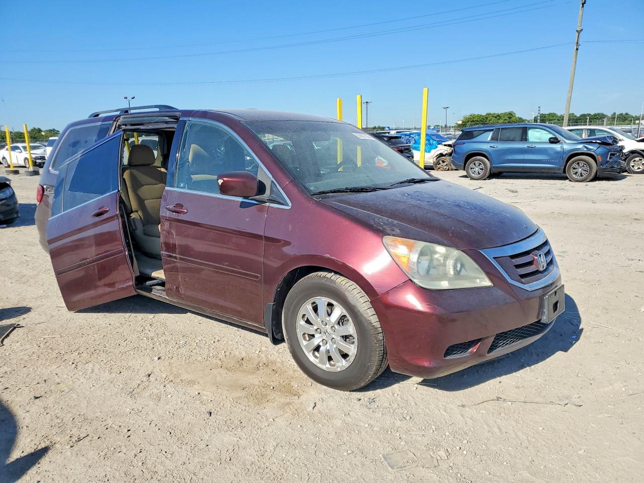 2010 Honda Odyssey Ex Maroon vin: 5FNRL3H45AB086609