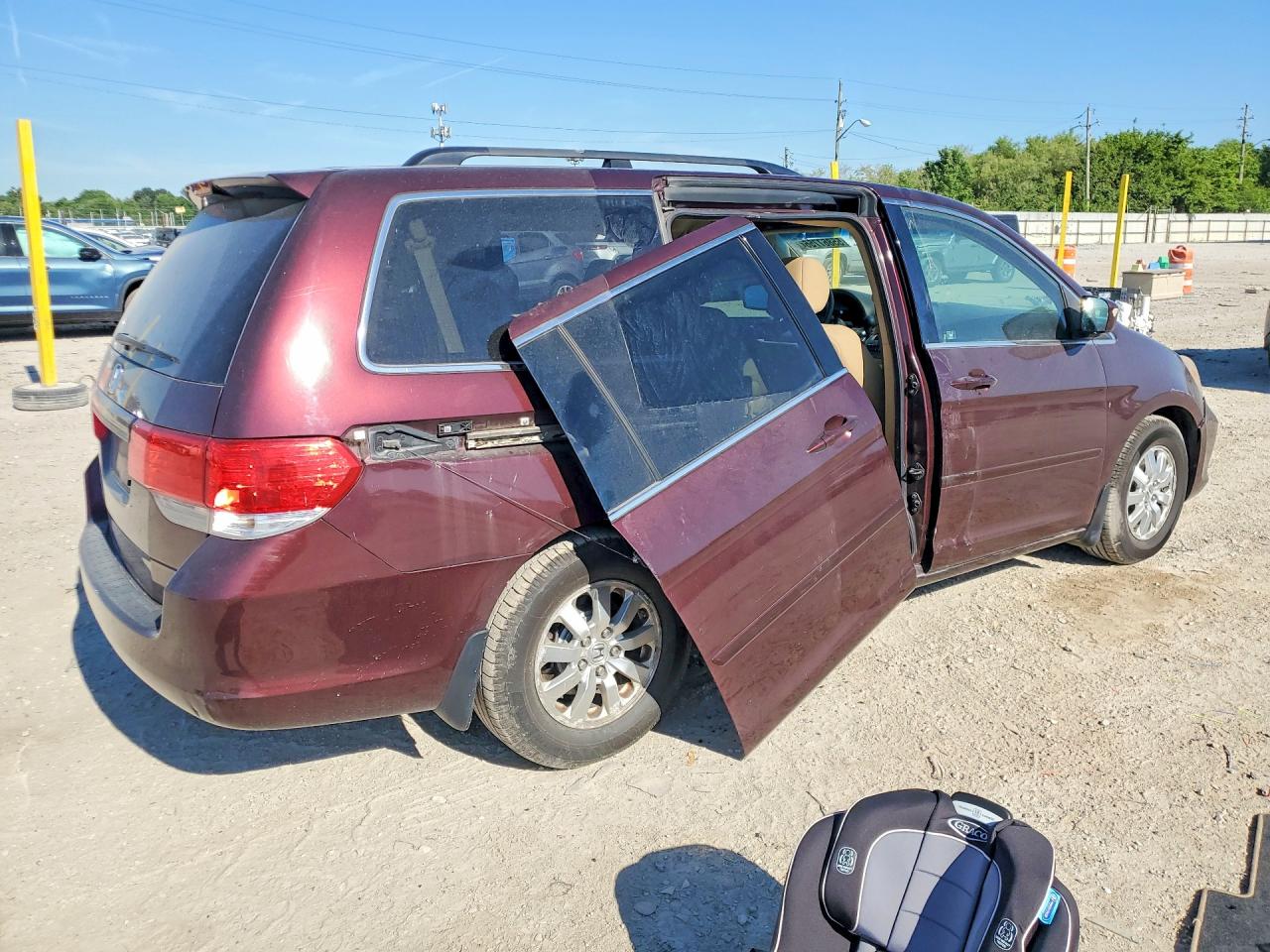 2010 Honda Odyssey Ex Maroon vin: 5FNRL3H45AB086609