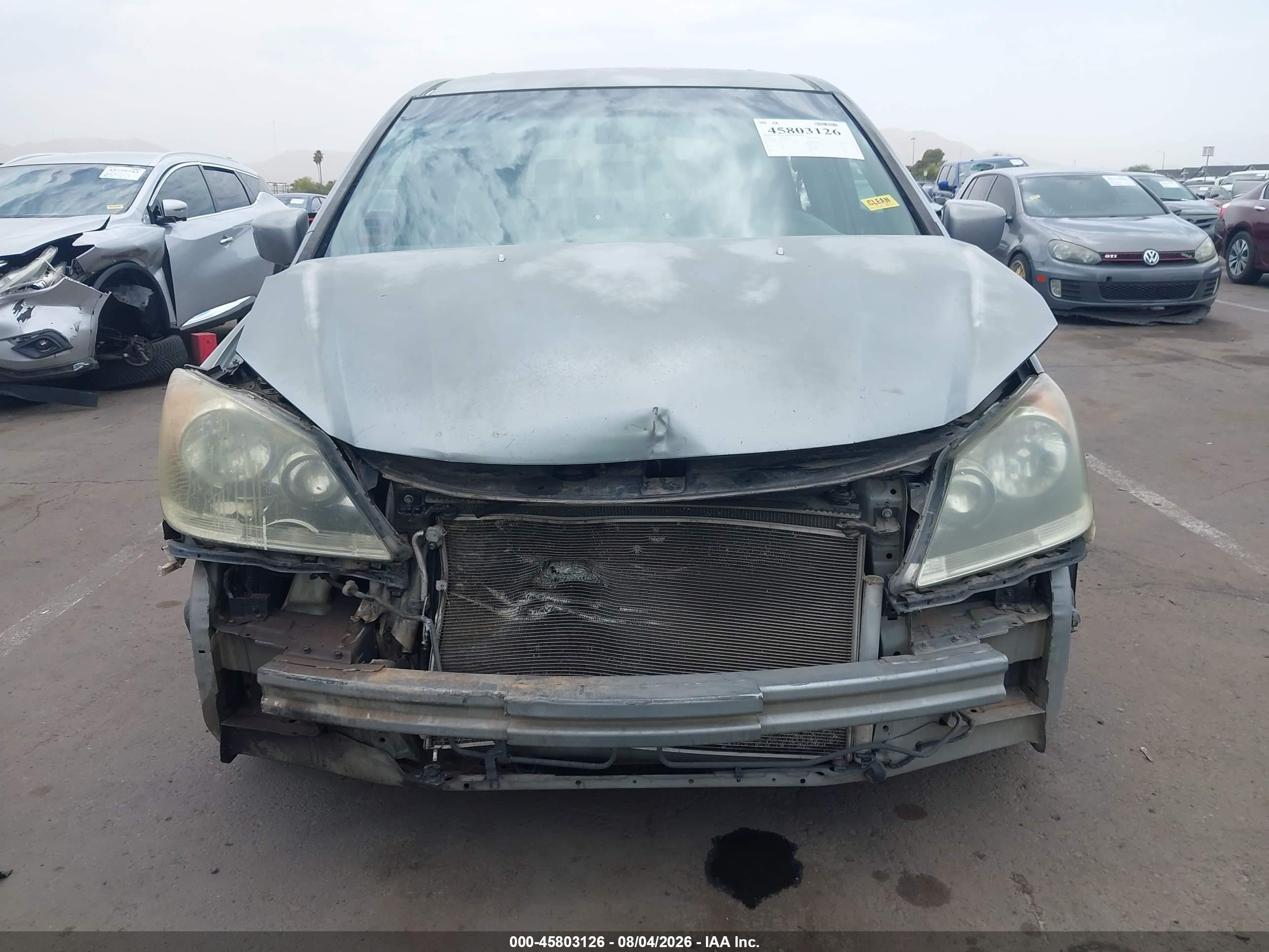 2010 Honda Odyssey Ex Silver vin: 5FNRL3H45AB103277