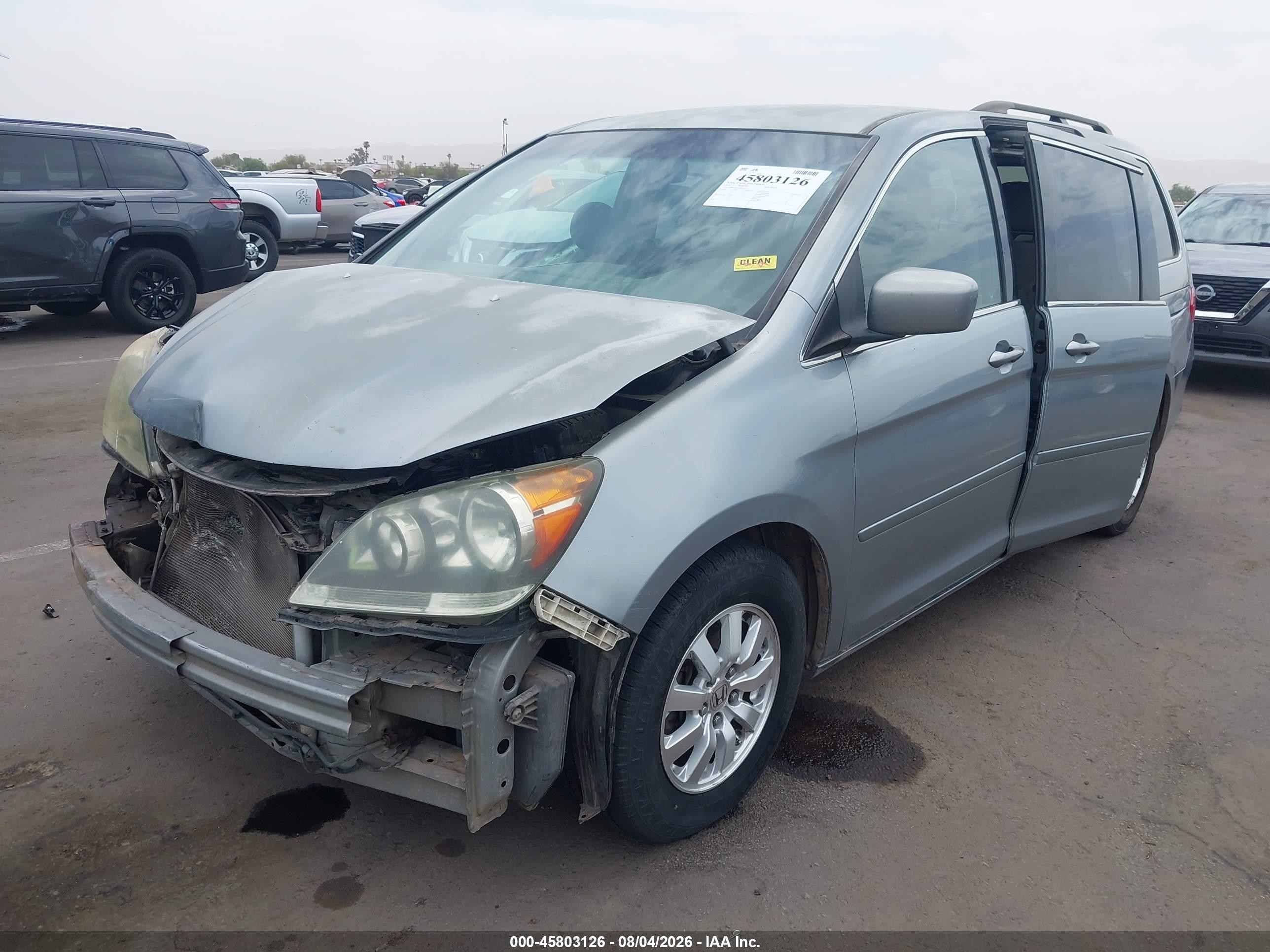 2010 Honda Odyssey Ex Silver vin: 5FNRL3H45AB103277