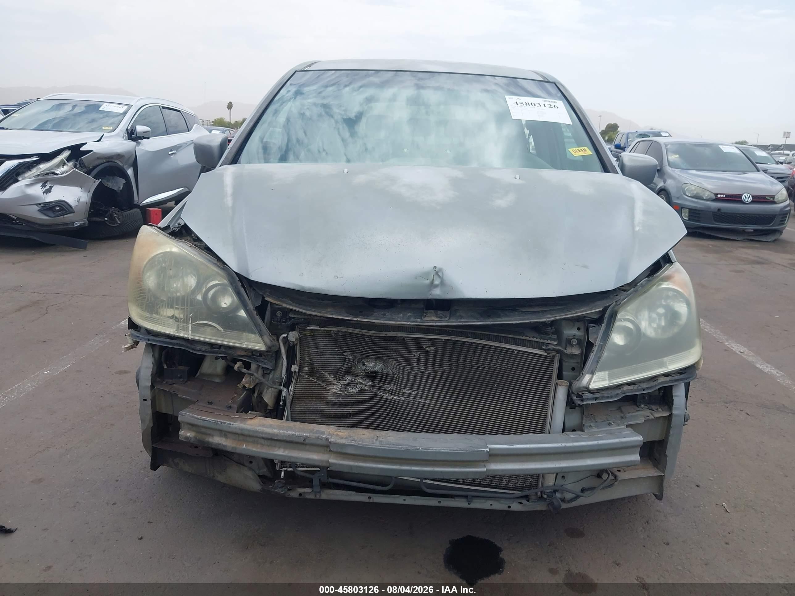 2010 Honda Odyssey Ex Silver vin: 5FNRL3H45AB103277