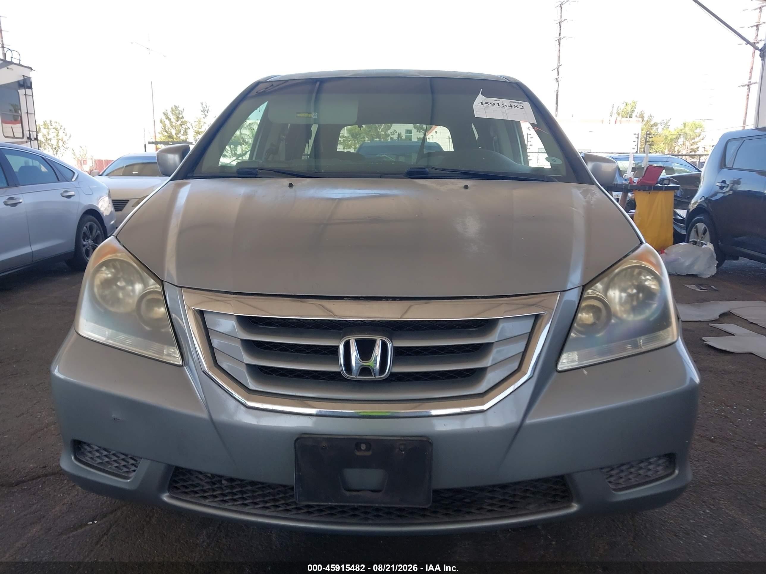 2010 Honda Odyssey Ex Light Blue vin: 5FNRL3H46AB001017