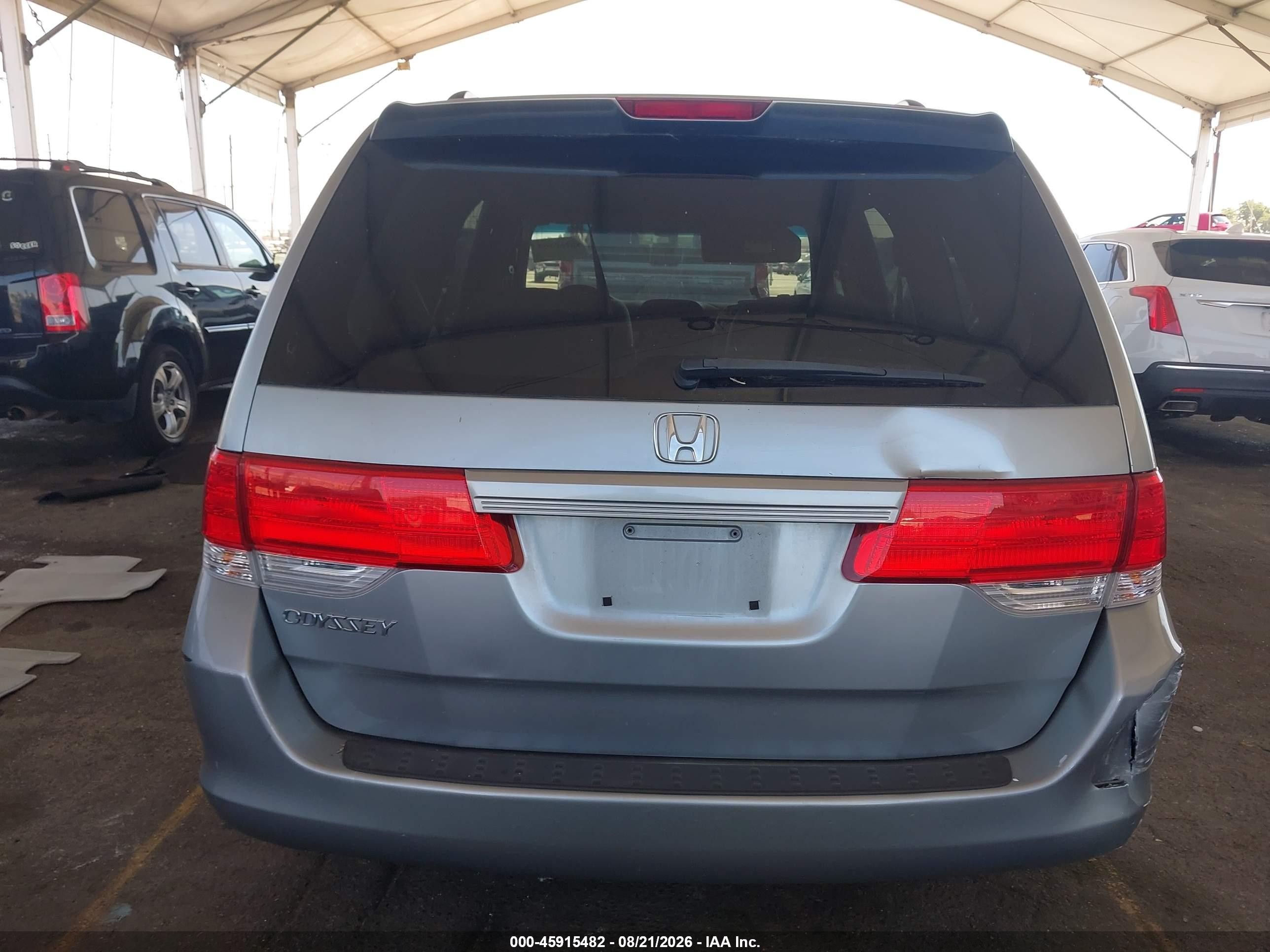 2010 Honda Odyssey Ex Light Blue vin: 5FNRL3H46AB001017