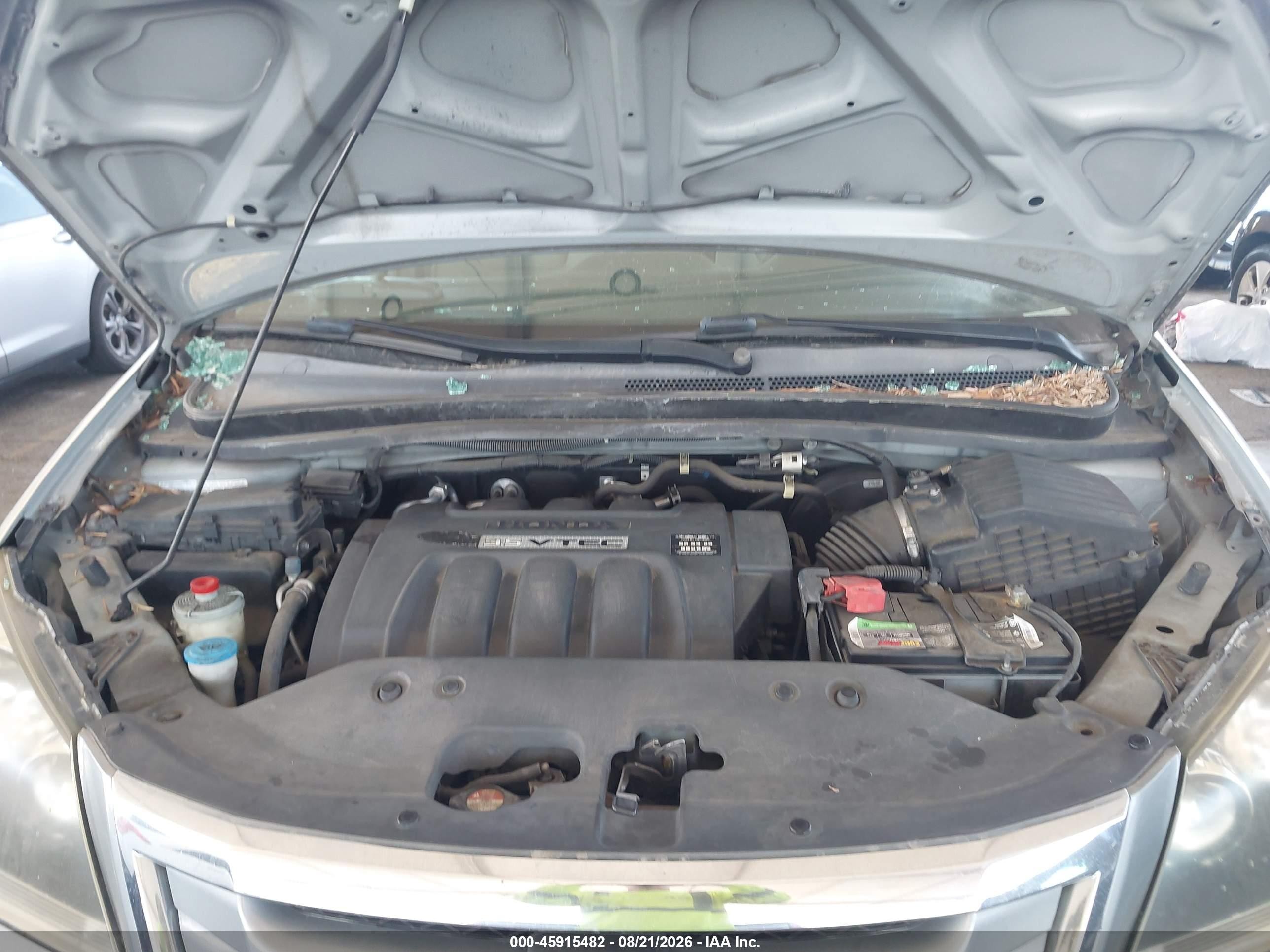 2010 Honda Odyssey Ex Light Blue vin: 5FNRL3H46AB001017