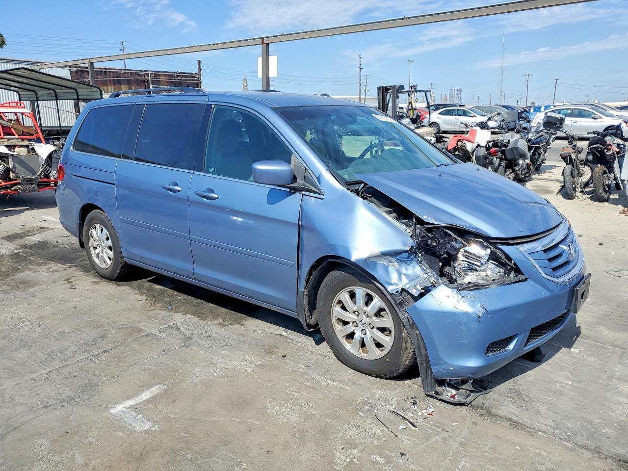 2010 Honda Odyssey Ex Blue vin: 5FNRL3H46AB001079