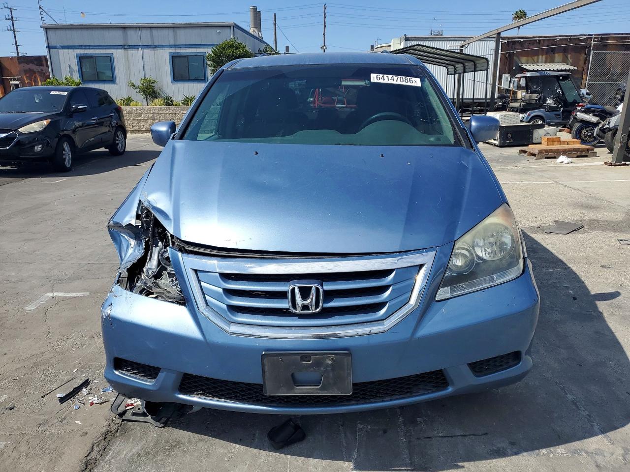2010 Honda Odyssey Ex Blue vin: 5FNRL3H46AB001079