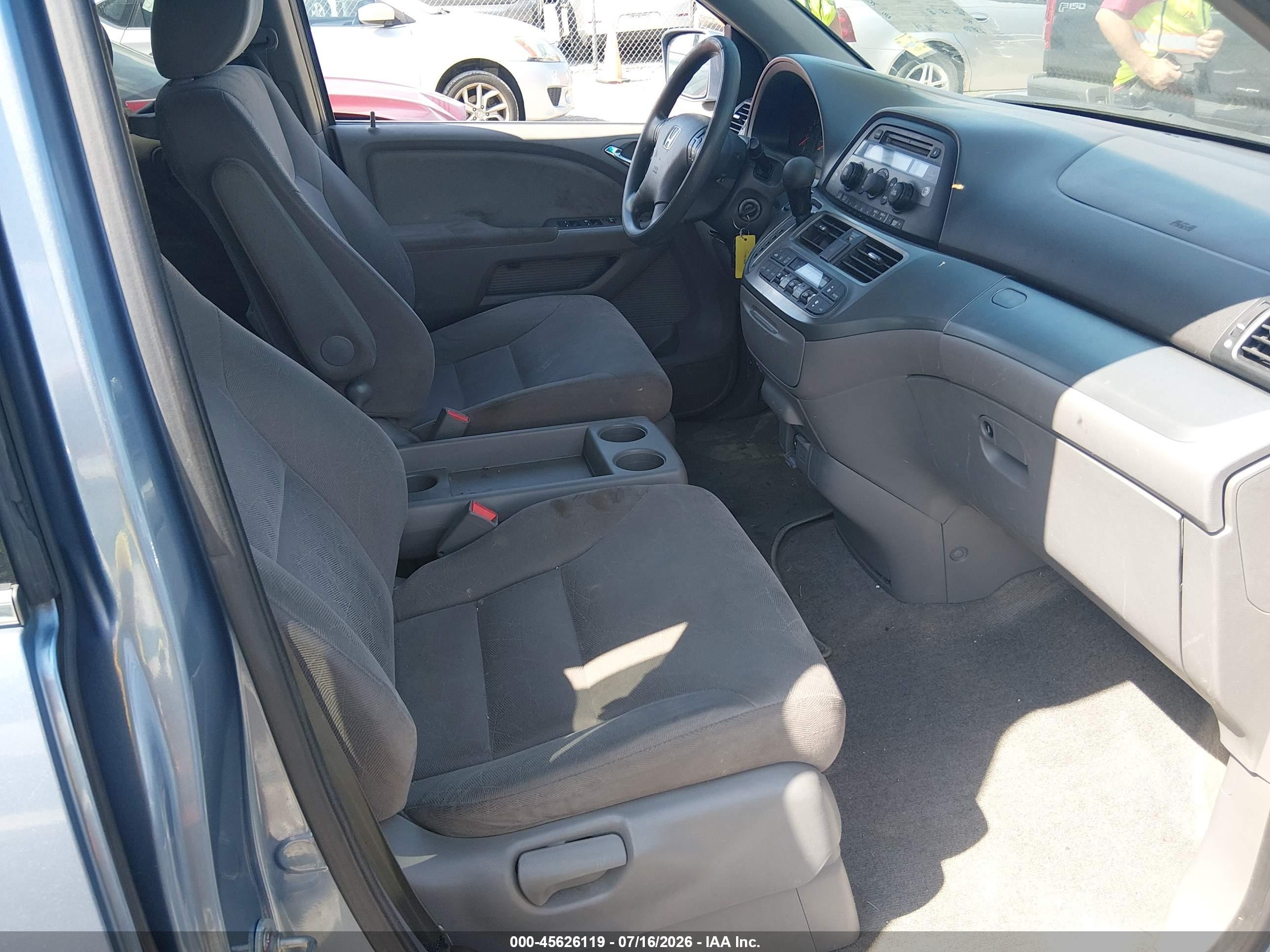 2010 Honda Odyssey Ex Blue vin: 5FNRL3H46AB009005