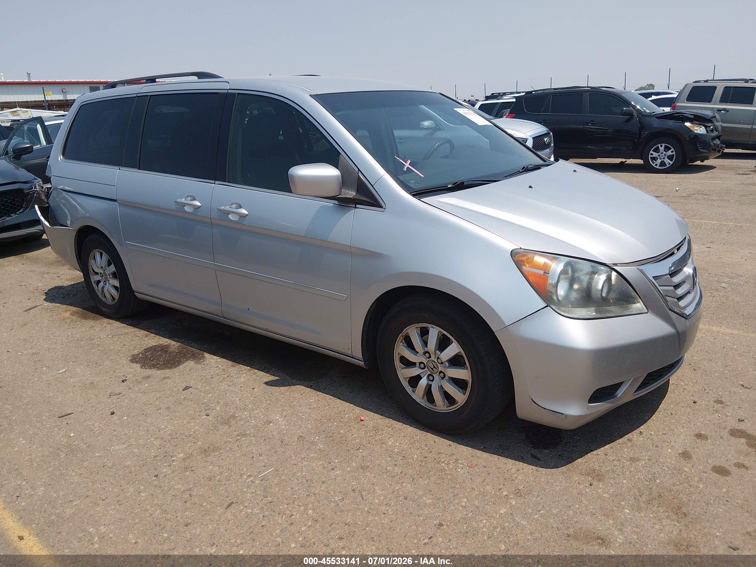 2010 Honda Odyssey Ex Серебряный vin: 5FNRL3H46AB030551