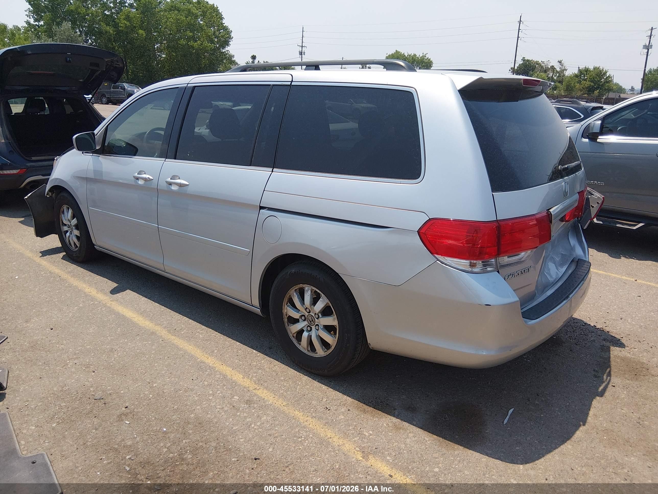 2010 Honda Odyssey Ex Серебряный vin: 5FNRL3H46AB030551