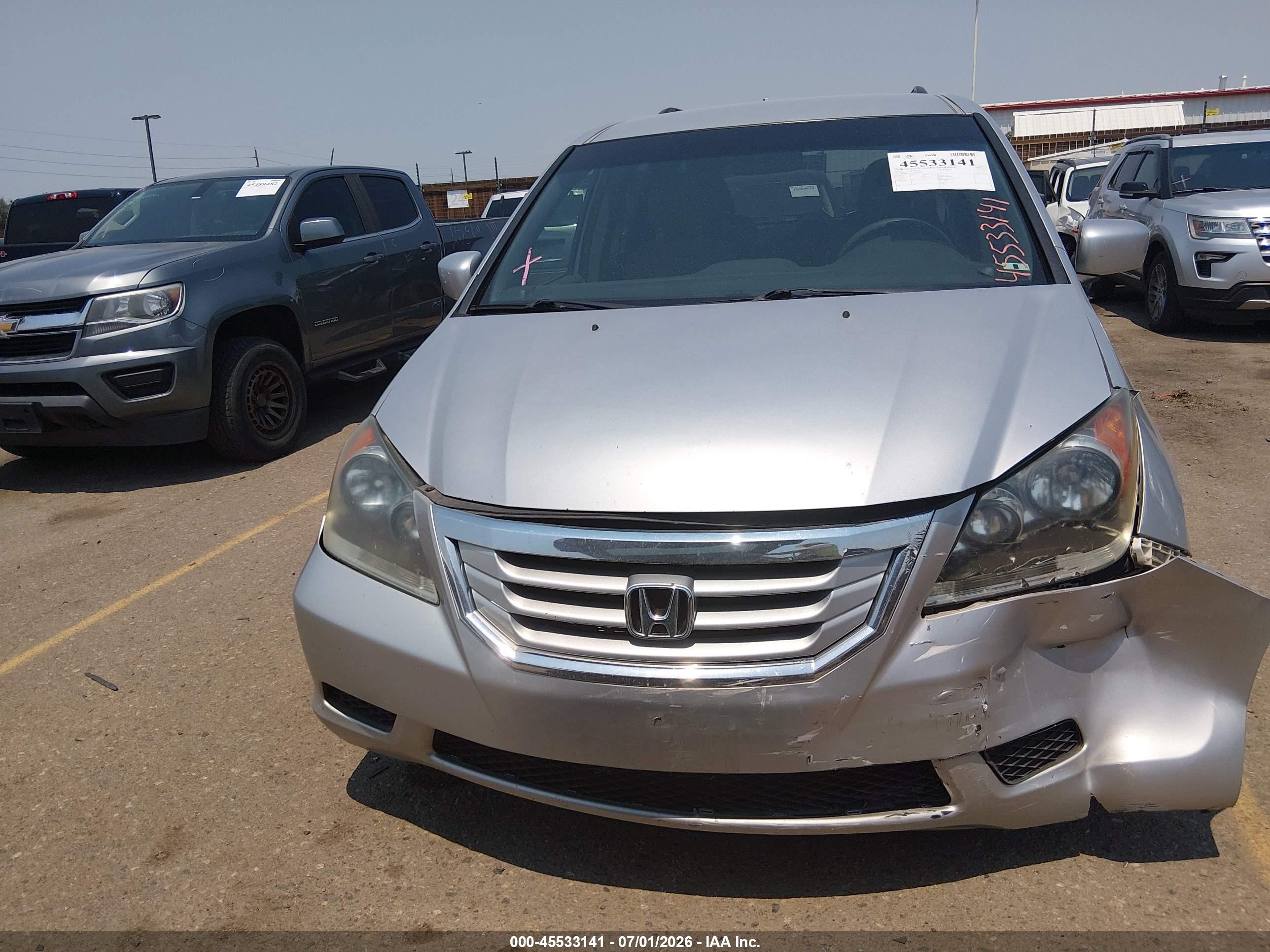2010 Honda Odyssey Ex Серебряный vin: 5FNRL3H46AB030551