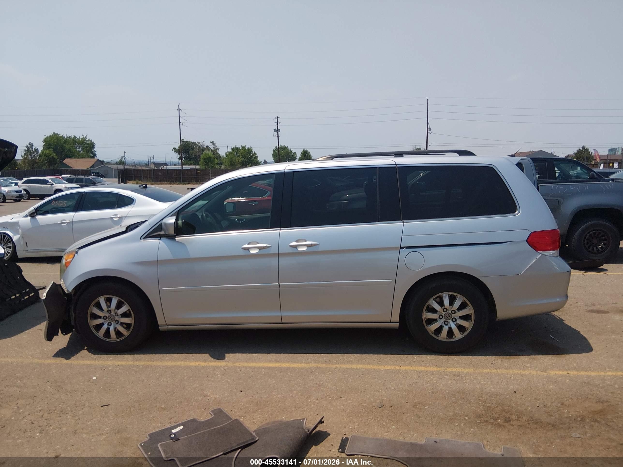 2010 Honda Odyssey Ex Серебряный vin: 5FNRL3H46AB030551