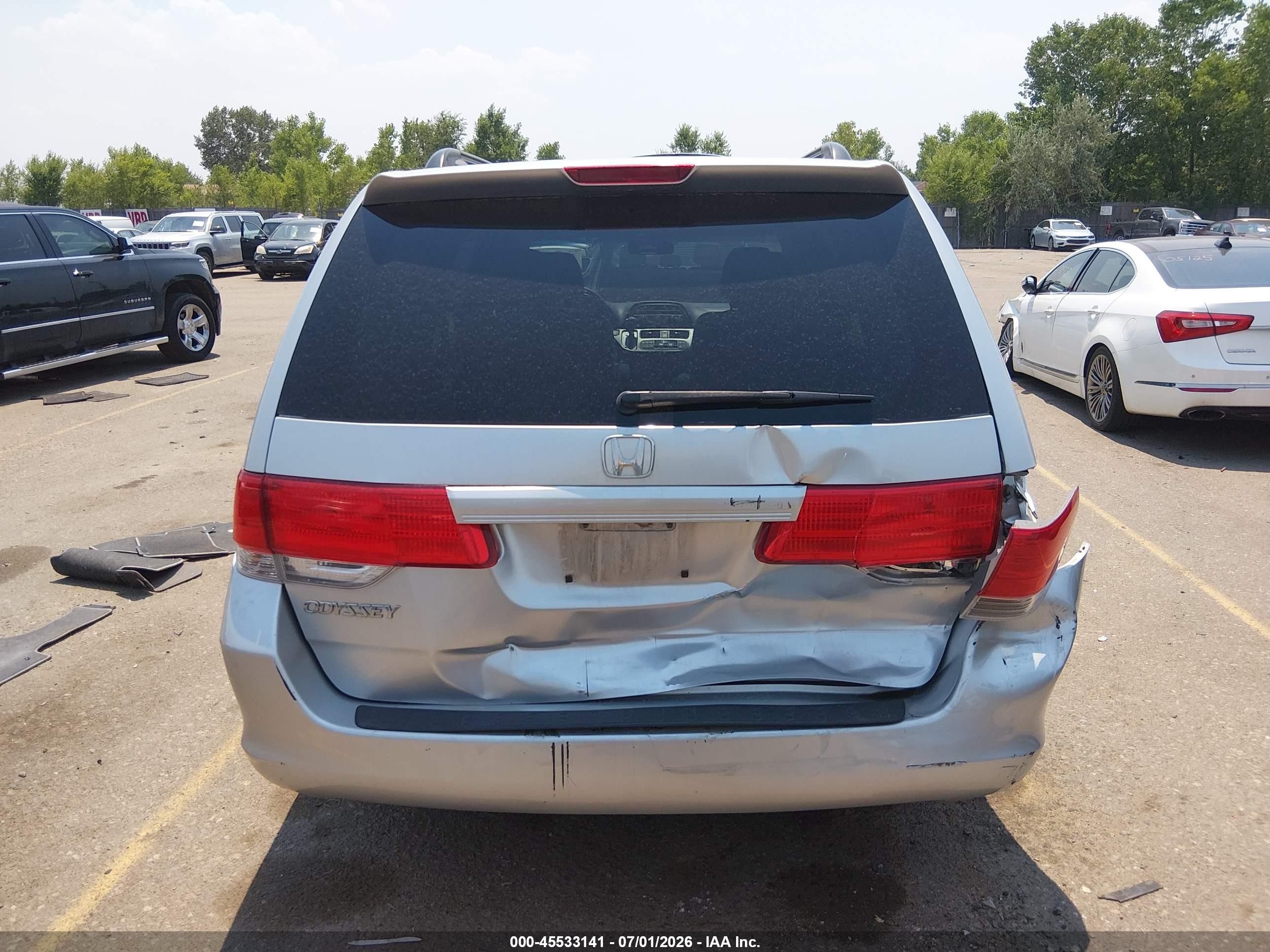 2010 Honda Odyssey Ex Серебряный vin: 5FNRL3H46AB030551