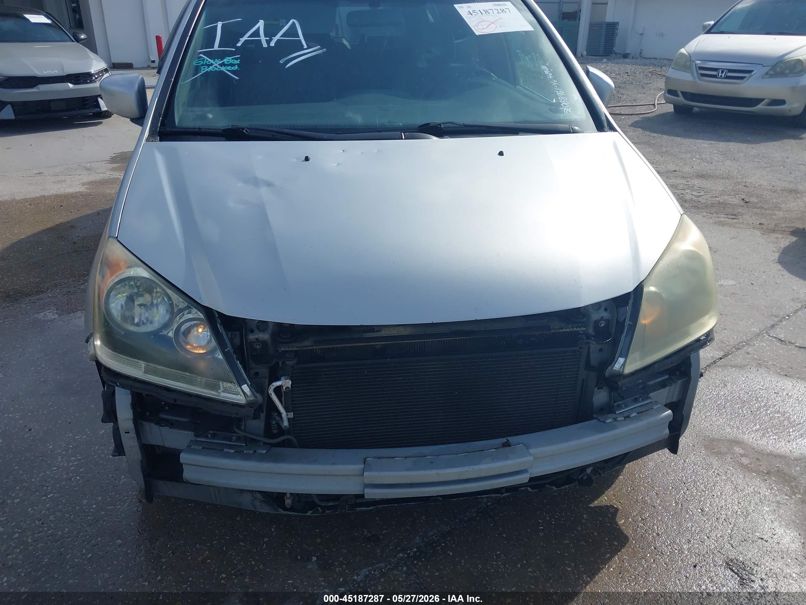 2010 Honda Odyssey Ex Silver vin: 5FNRL3H46AB068961