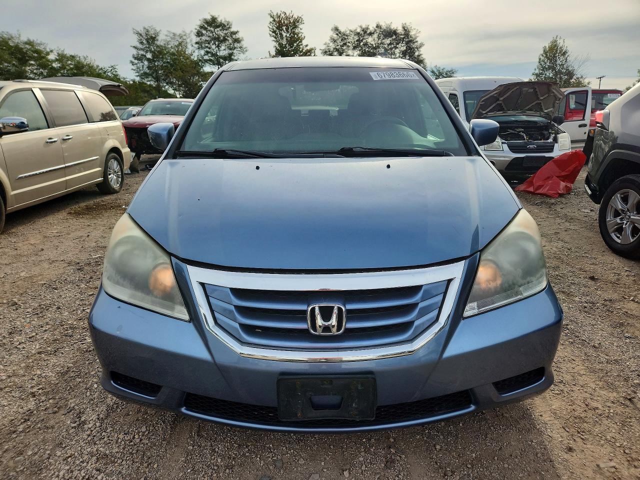 2010 Honda Odyssey Ex Blue vin: 5FNRL3H47AB002760