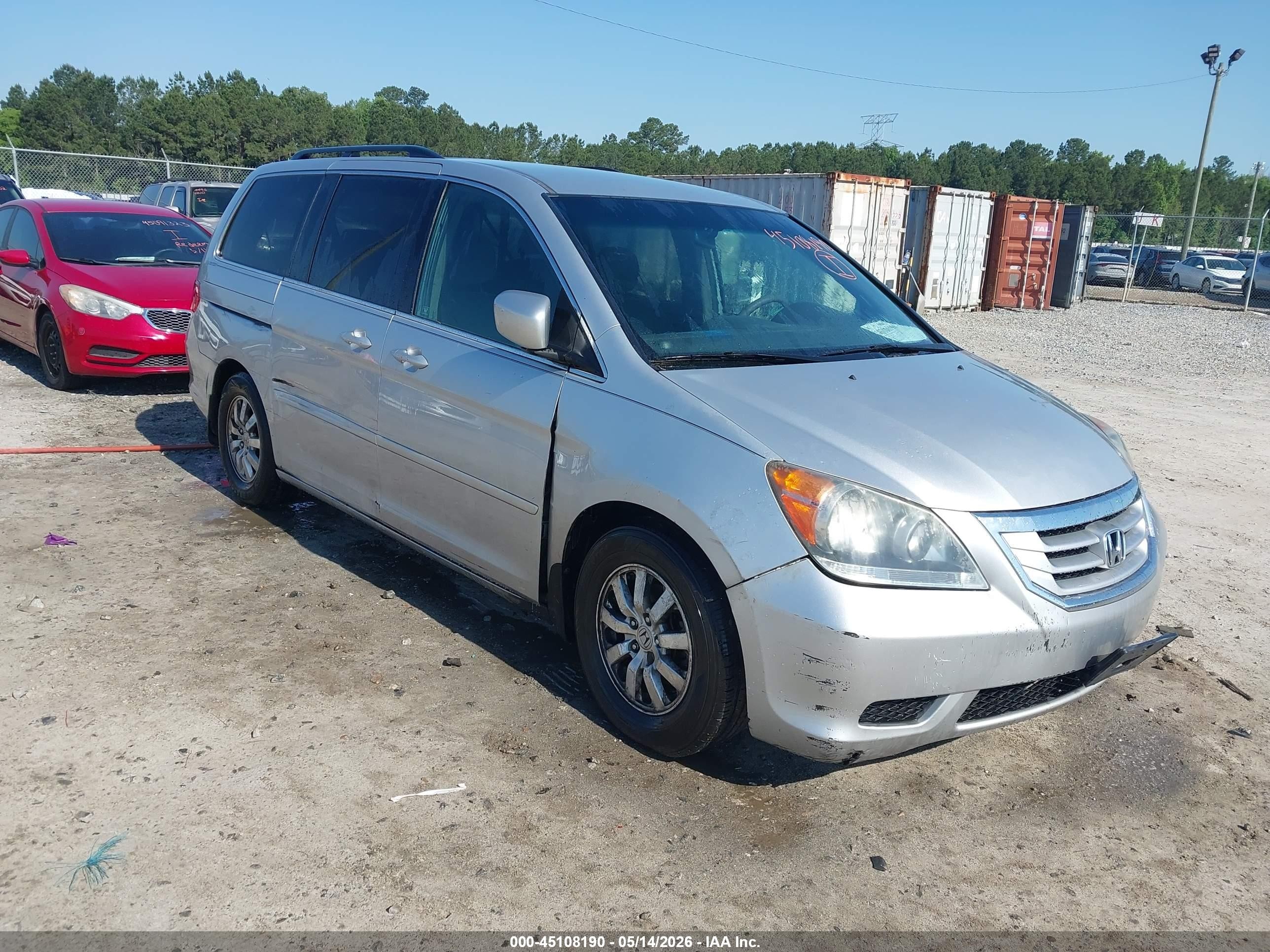 2010 Honda Odyssey Ex Silver vin: 5FNRL3H47AB043860