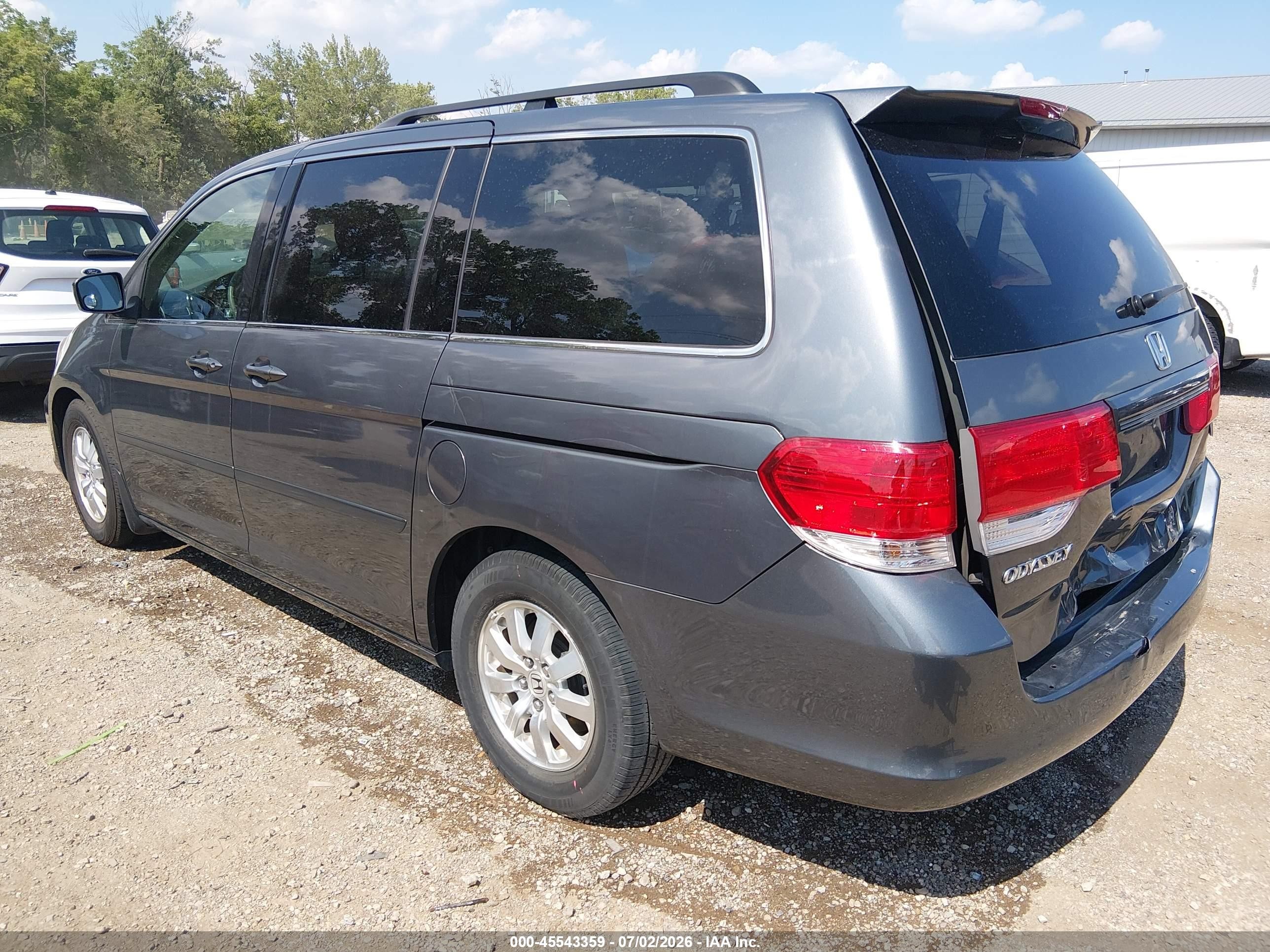 2010 Honda Odyssey Ex Gray vin: 5FNRL3H47AB060903