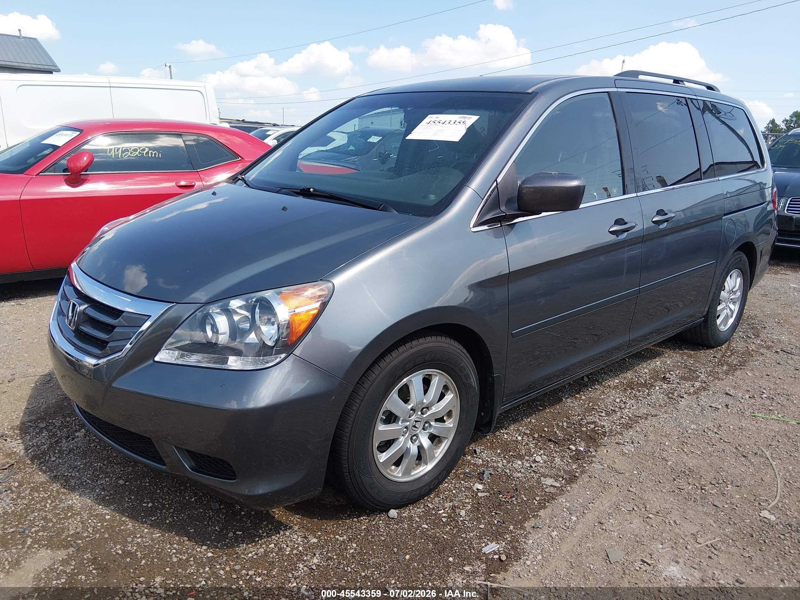 2010 Honda Odyssey Ex Gray vin: 5FNRL3H47AB060903