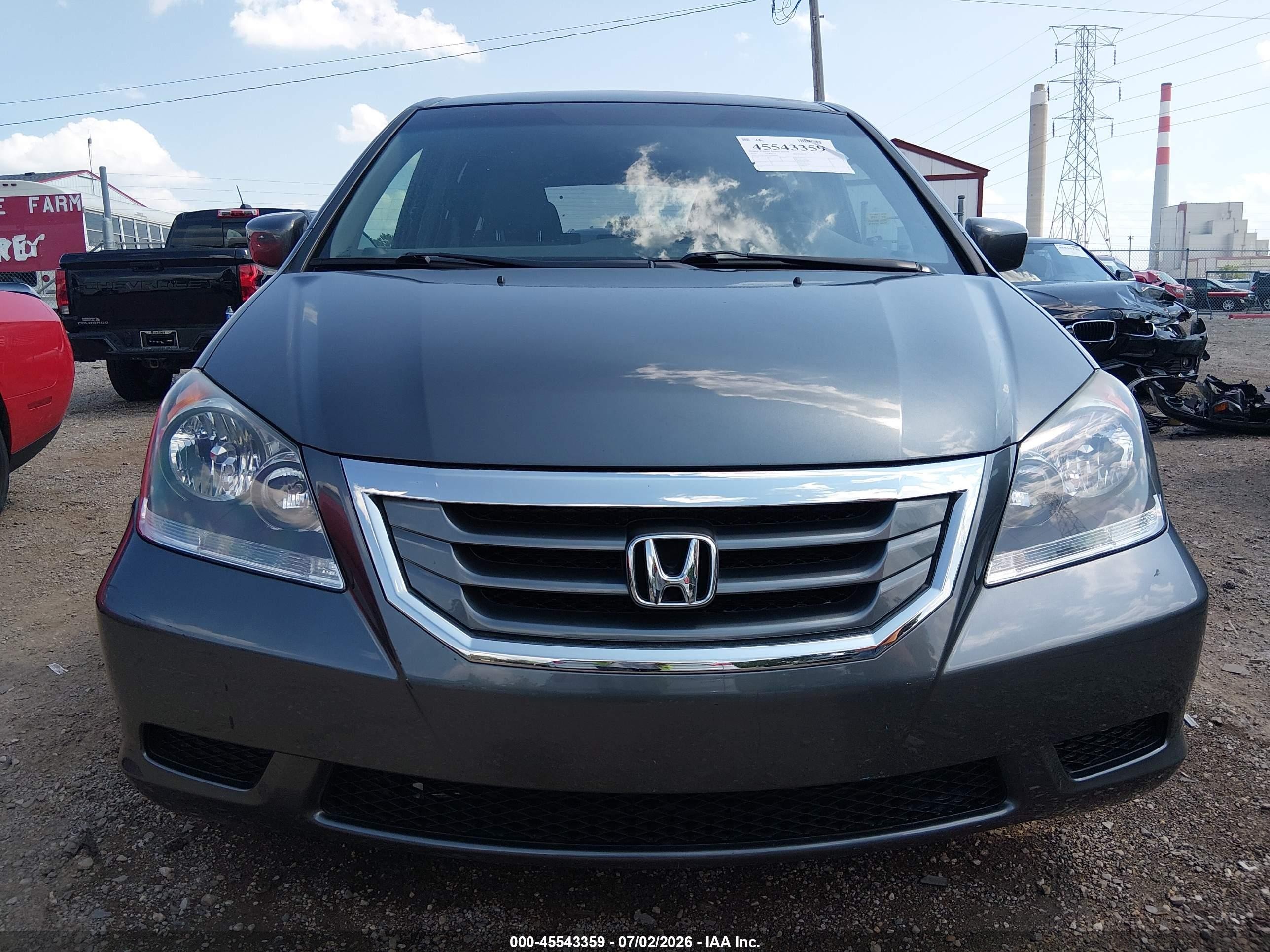 2010 Honda Odyssey Ex Gray vin: 5FNRL3H47AB060903