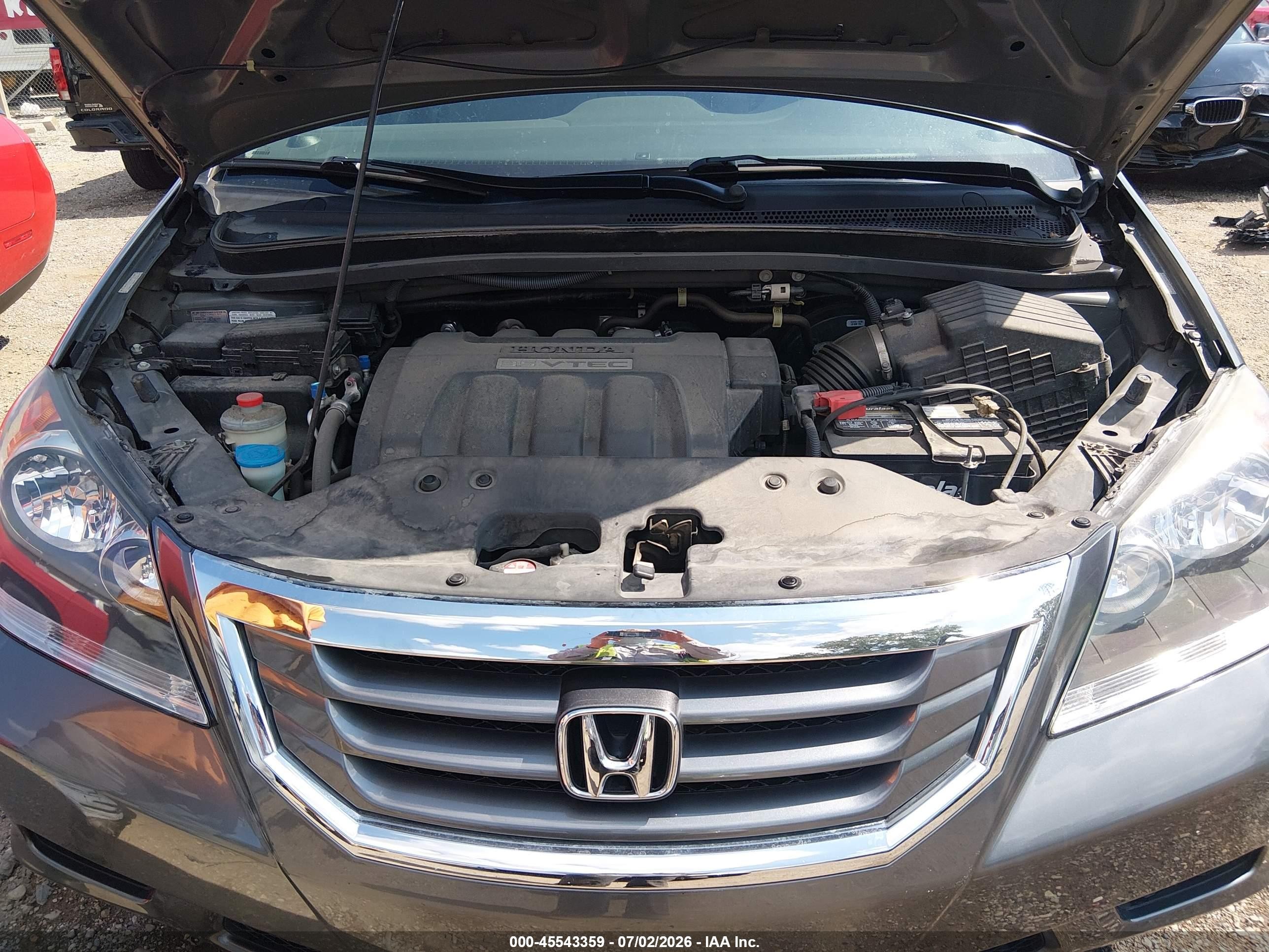 2010 Honda Odyssey Ex Gray vin: 5FNRL3H47AB060903