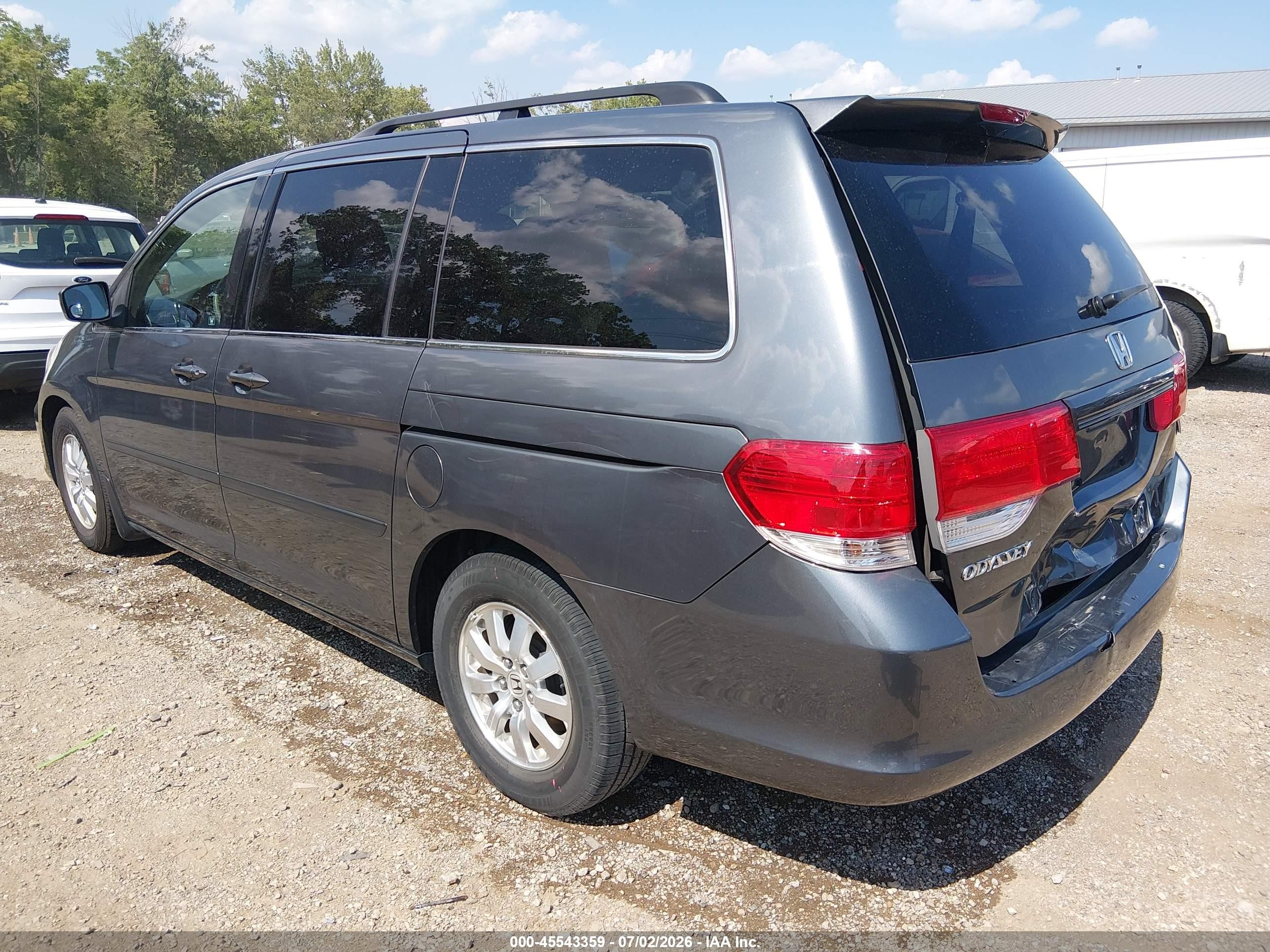 2010 Honda Odyssey Ex Gray vin: 5FNRL3H47AB060903