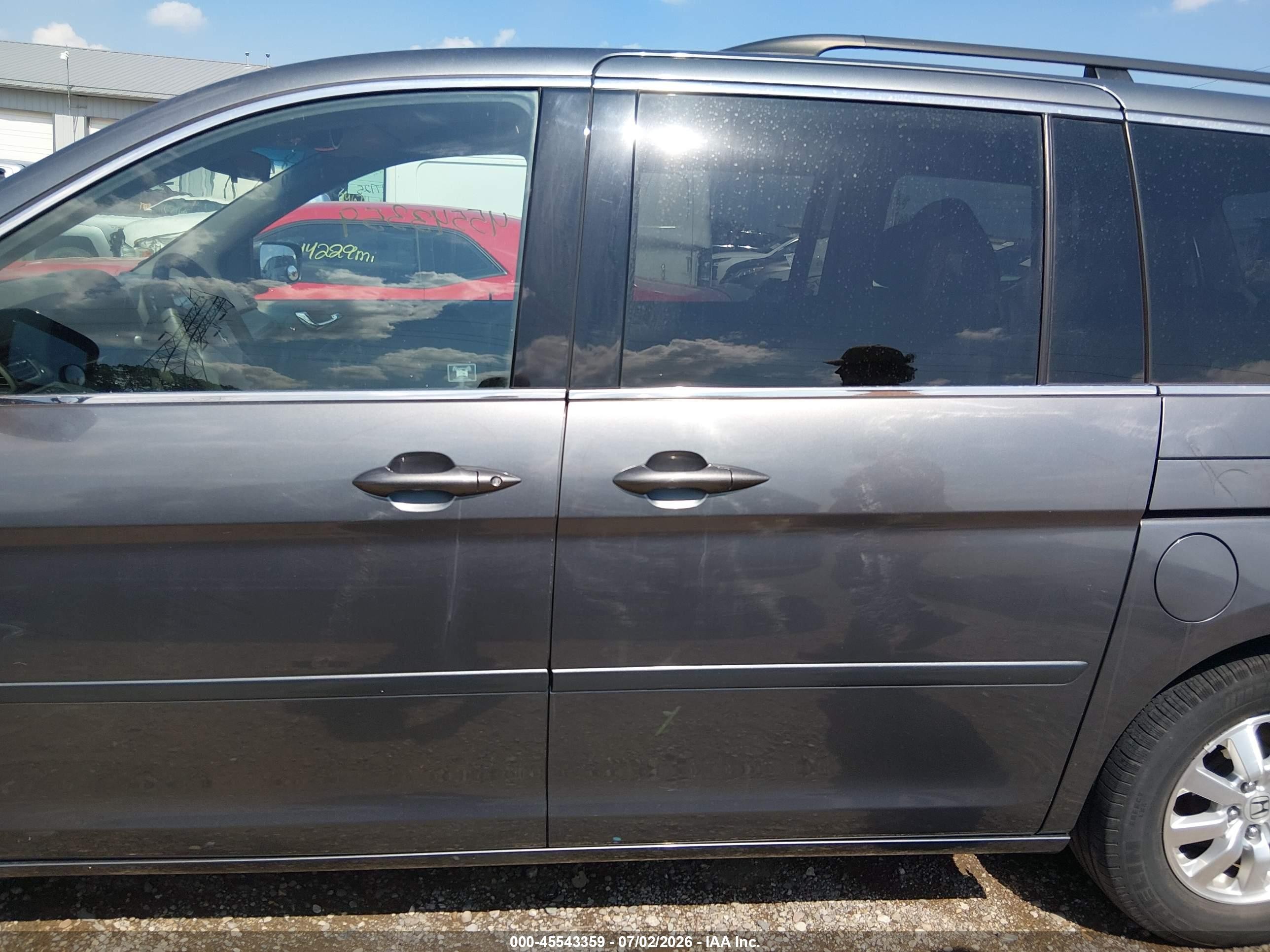 2010 Honda Odyssey Ex Gray vin: 5FNRL3H47AB060903