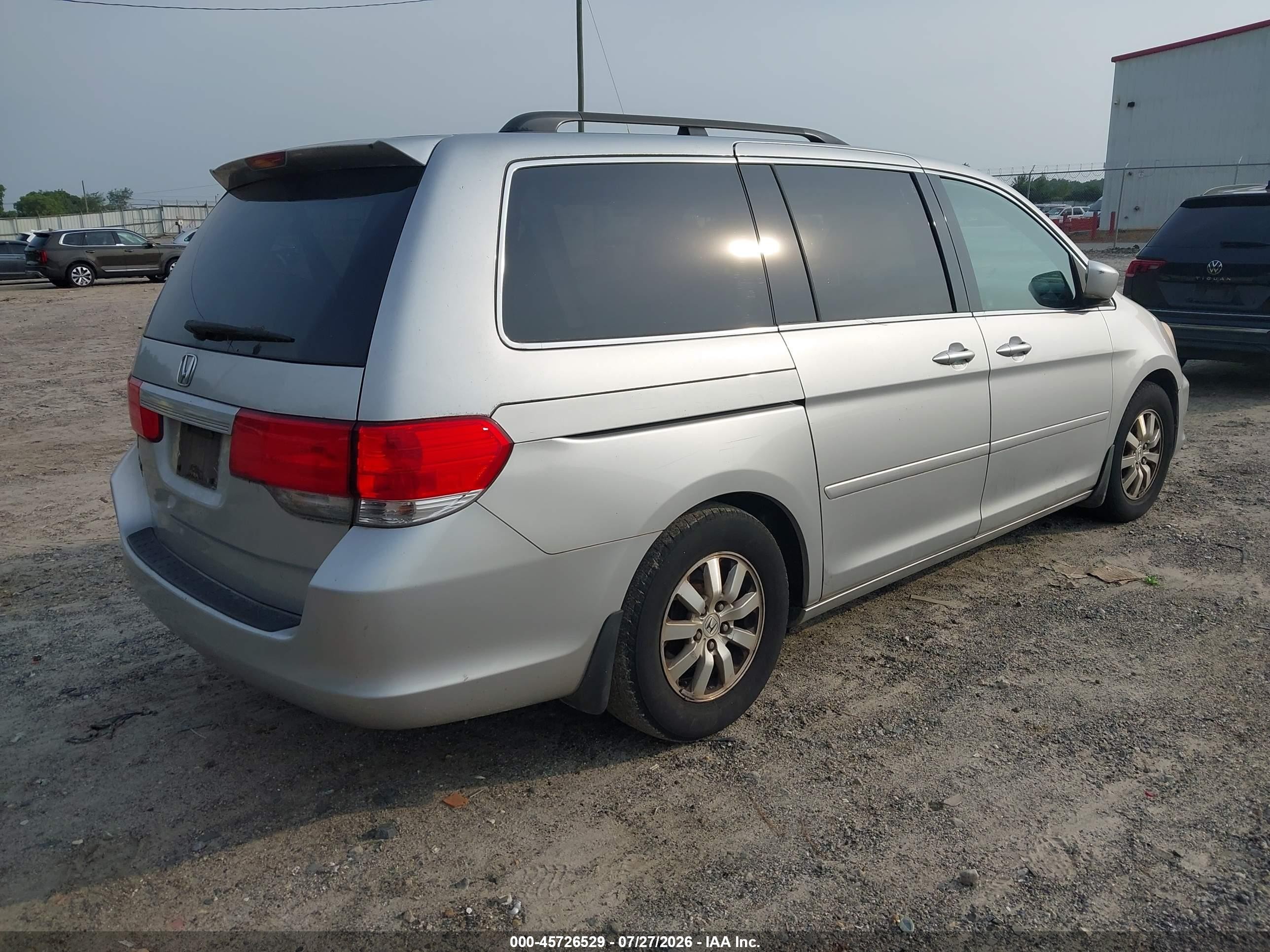 2010 Honda Odyssey Ex Silver vin: 5FNRL3H47AB081380