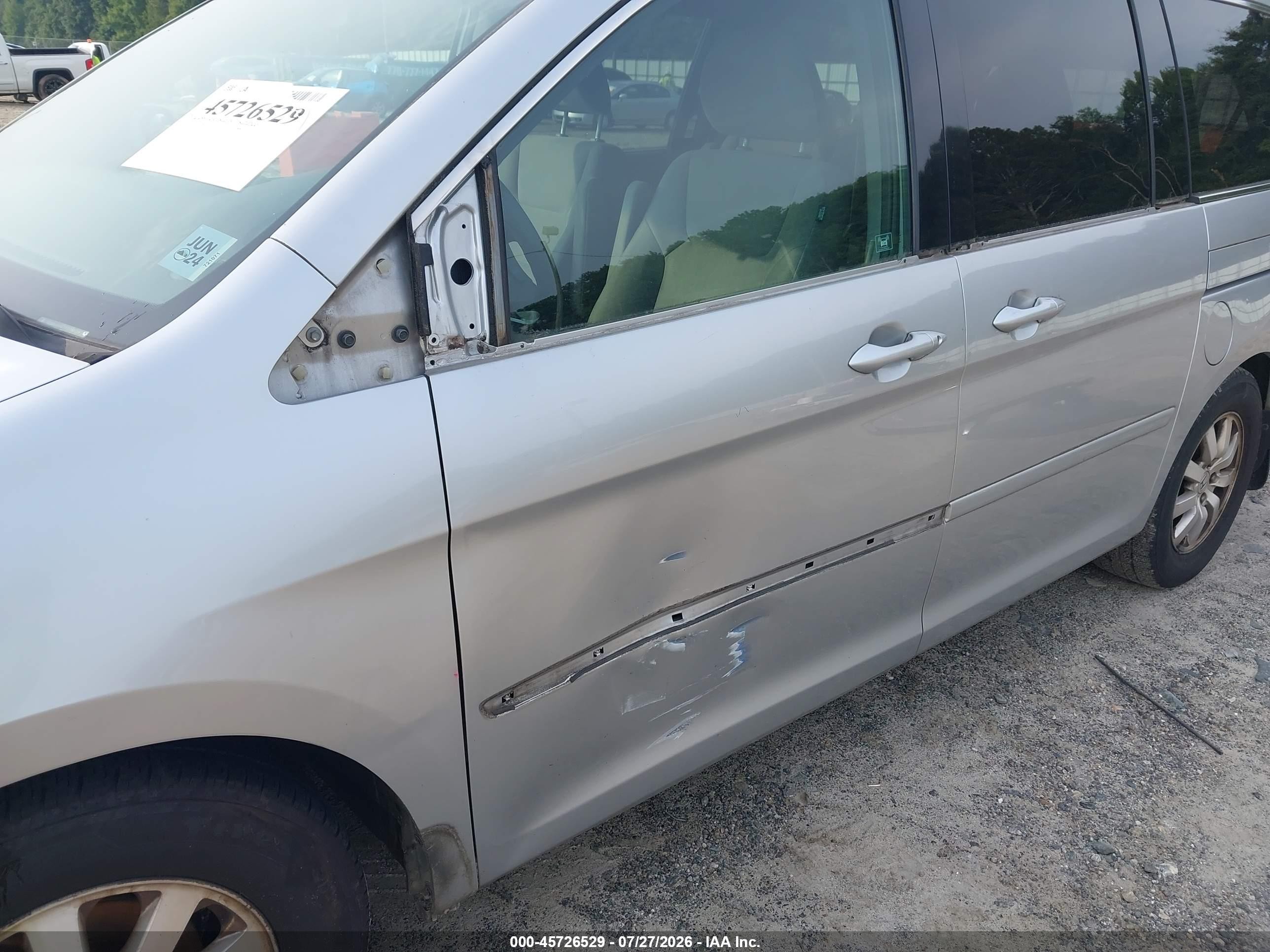 2010 Honda Odyssey Ex Silver vin: 5FNRL3H47AB081380