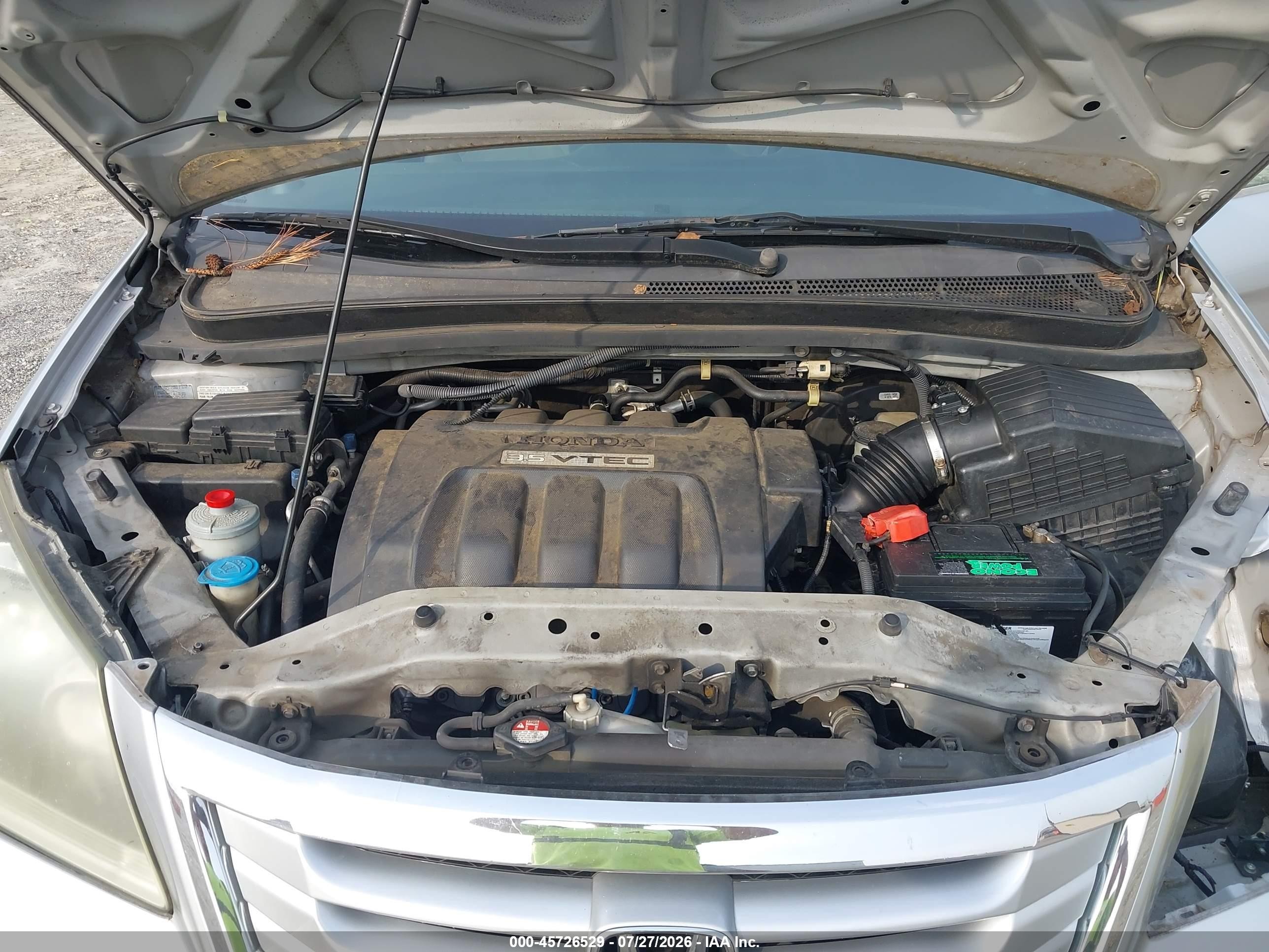2010 Honda Odyssey Ex Silver vin: 5FNRL3H47AB081380