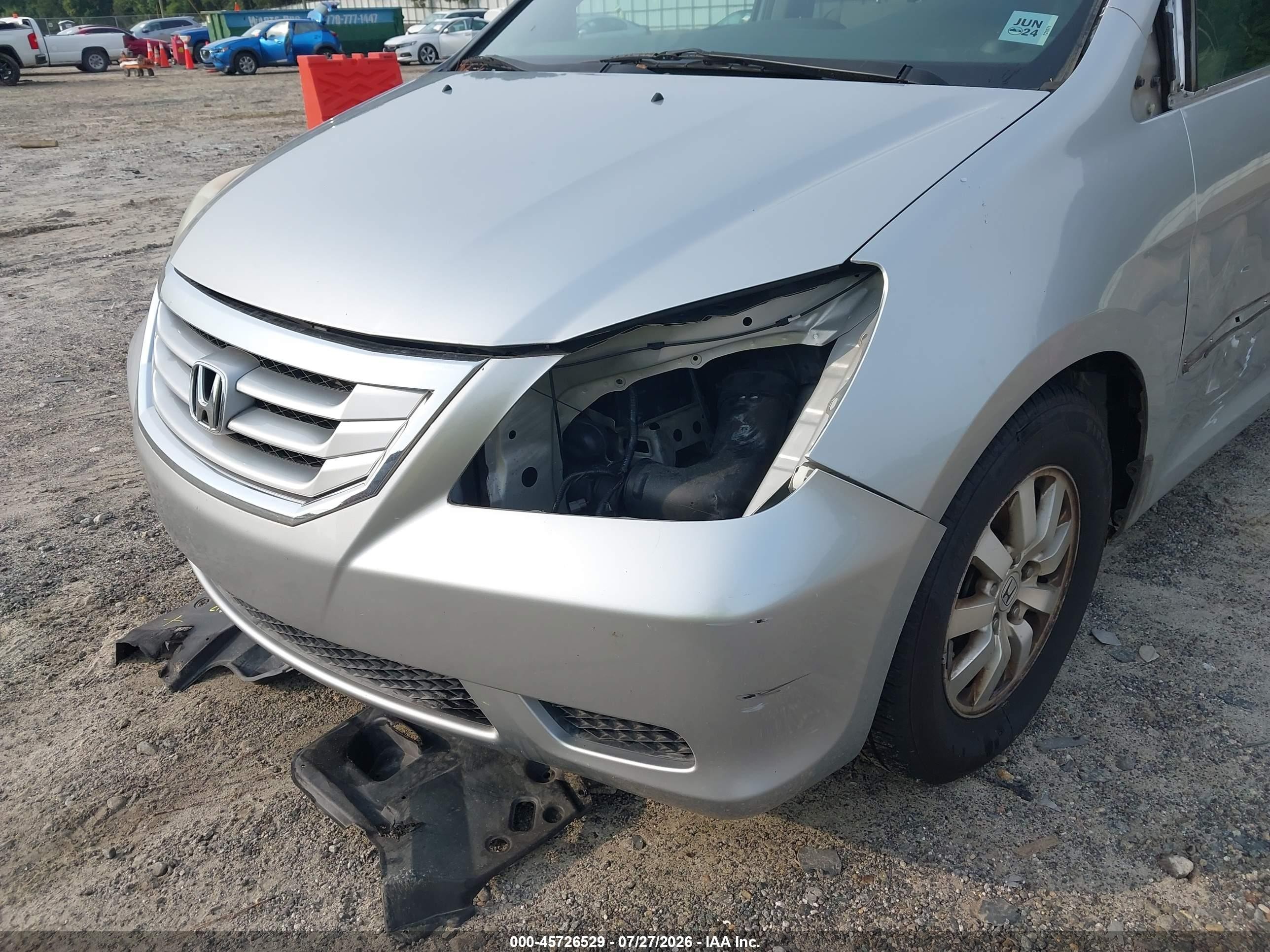 2010 Honda Odyssey Ex Silver vin: 5FNRL3H47AB081380