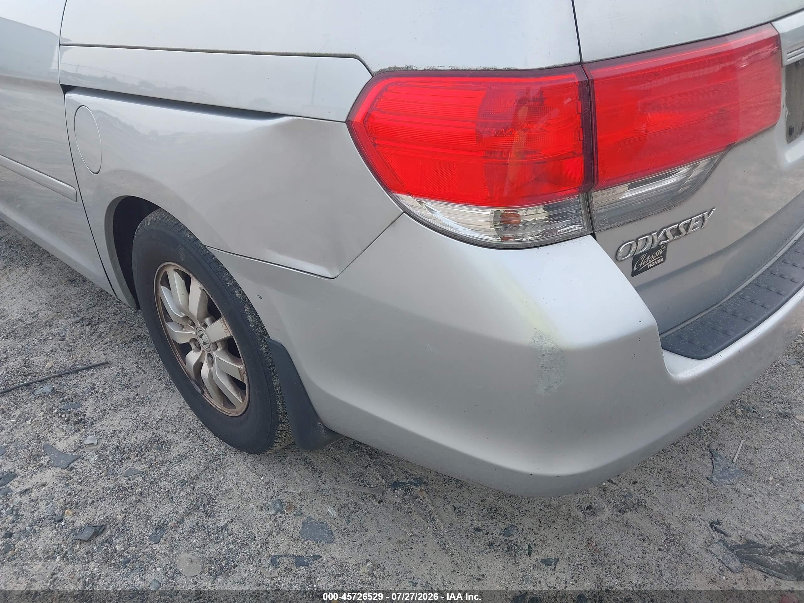 2010 Honda Odyssey Ex Silver vin: 5FNRL3H47AB081380