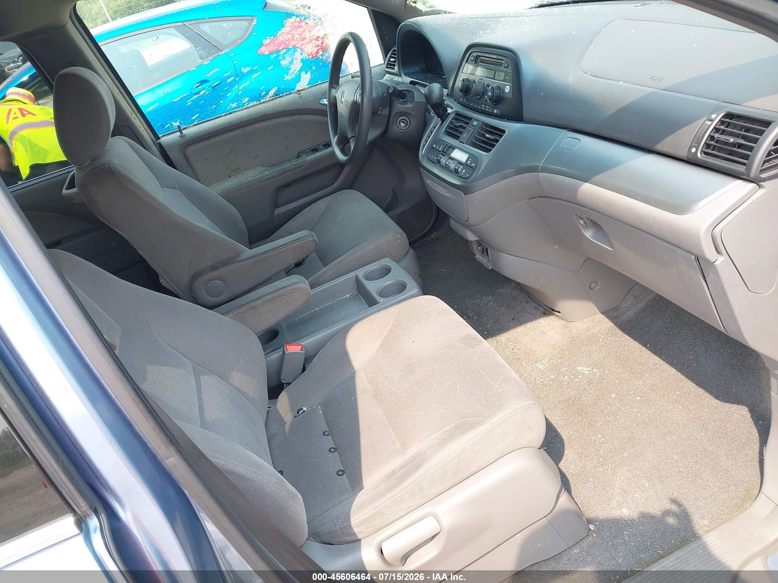 2010 Honda Odyssey Ex Light Blue vin: 5FNRL3H49AB019673