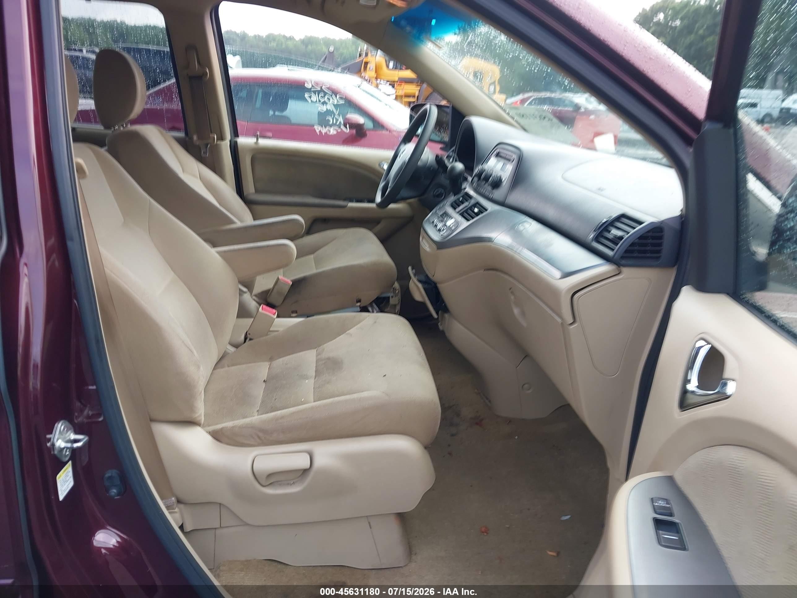 2010 Honda Odyssey Ex Maroon vin: 5FNRL3H49AB032049
