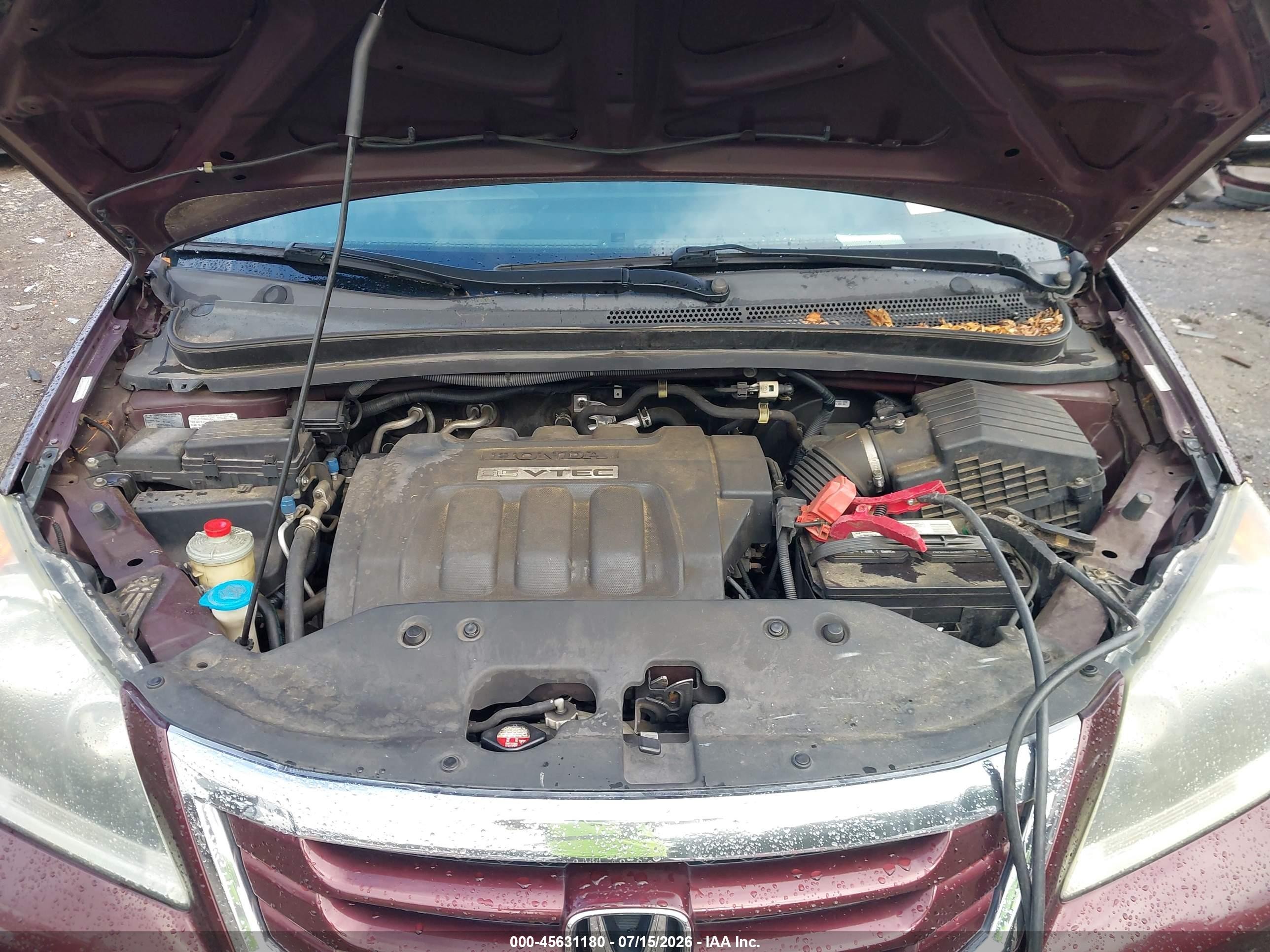2010 Honda Odyssey Ex Maroon vin: 5FNRL3H49AB032049
