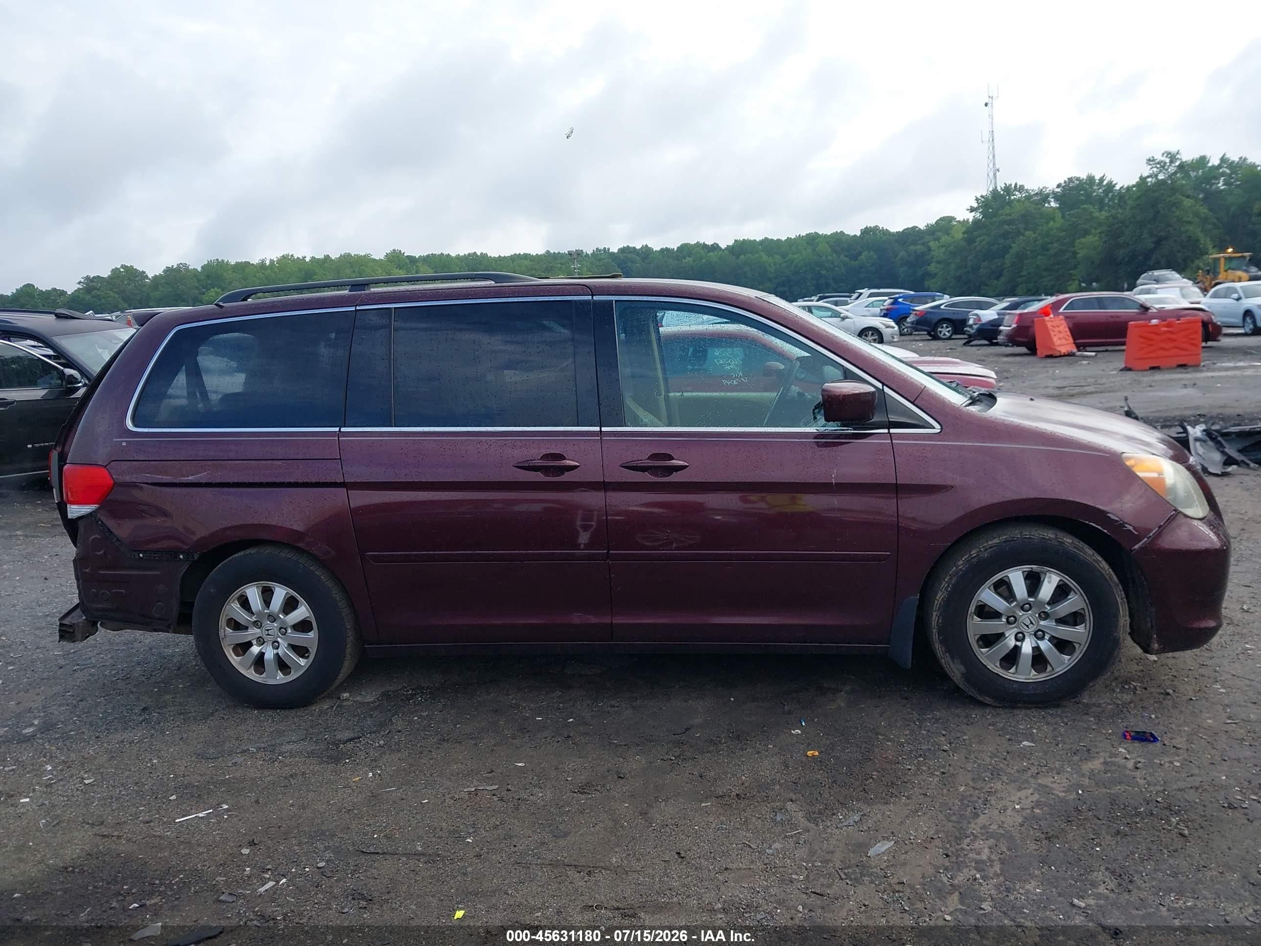 2010 Honda Odyssey Ex Maroon vin: 5FNRL3H49AB032049