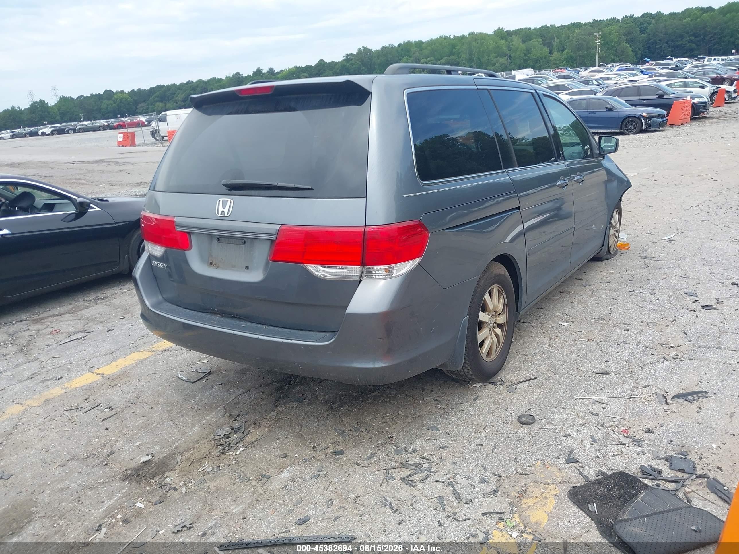2010 Honda Odyssey Ex Gray vin: 5FNRL3H49AB042435