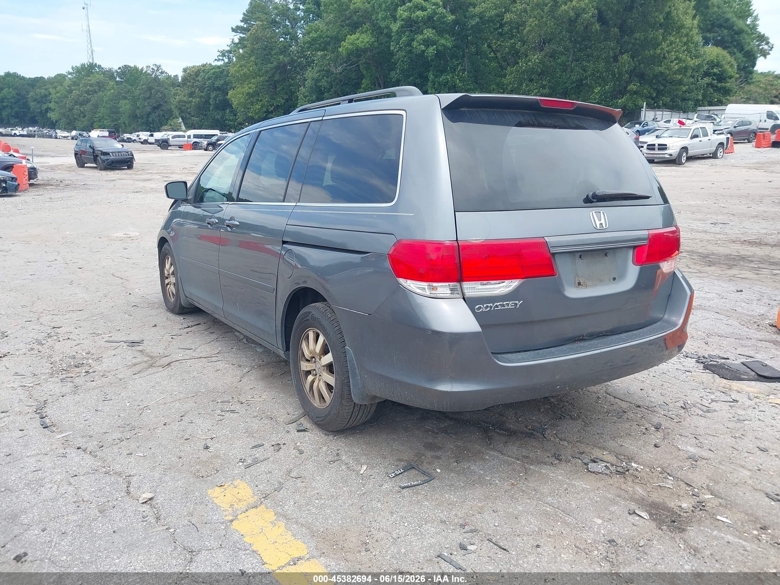 2010 Honda Odyssey Ex Gray vin: 5FNRL3H49AB042435