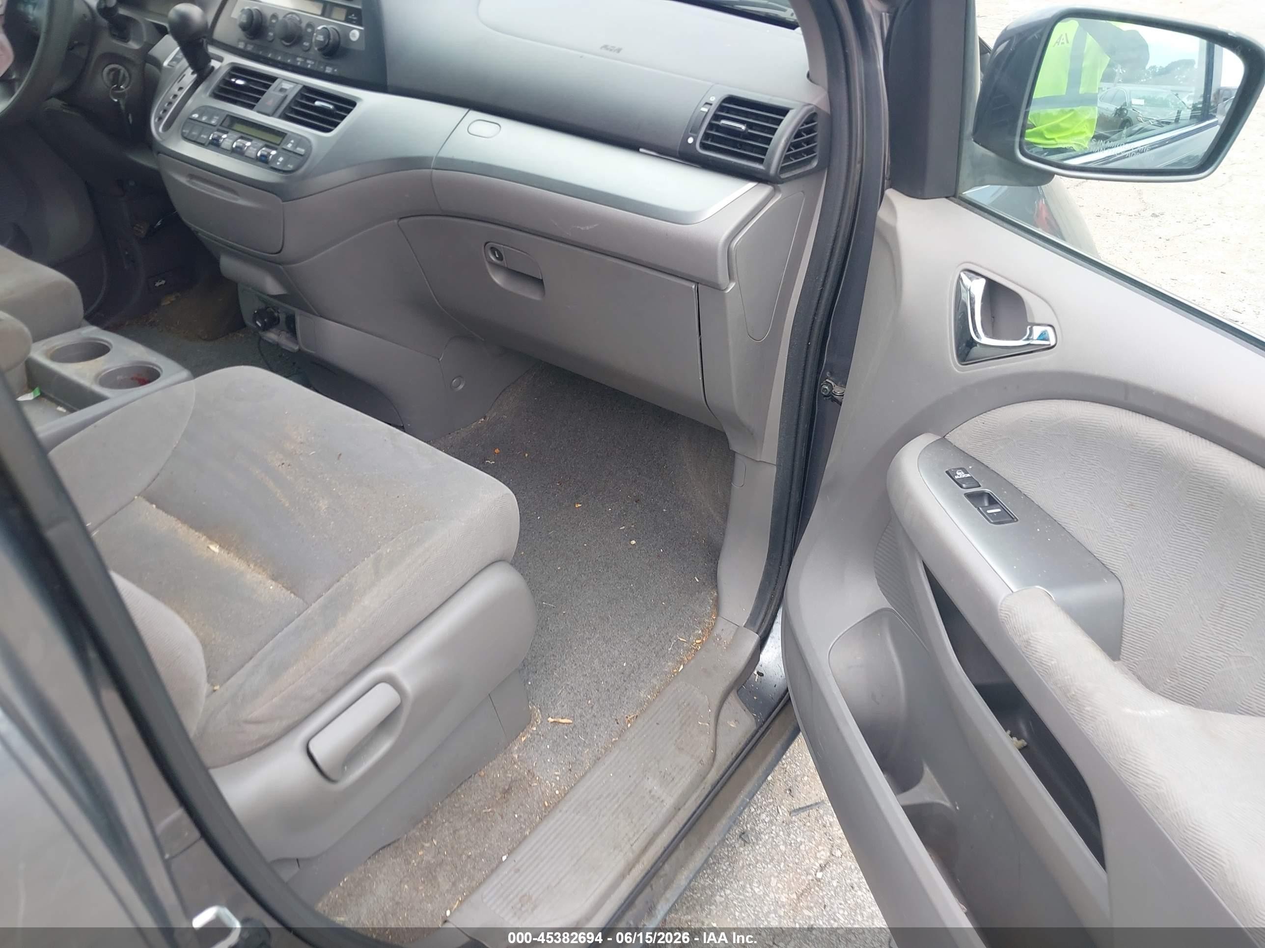 2010 Honda Odyssey Ex Gray vin: 5FNRL3H49AB042435