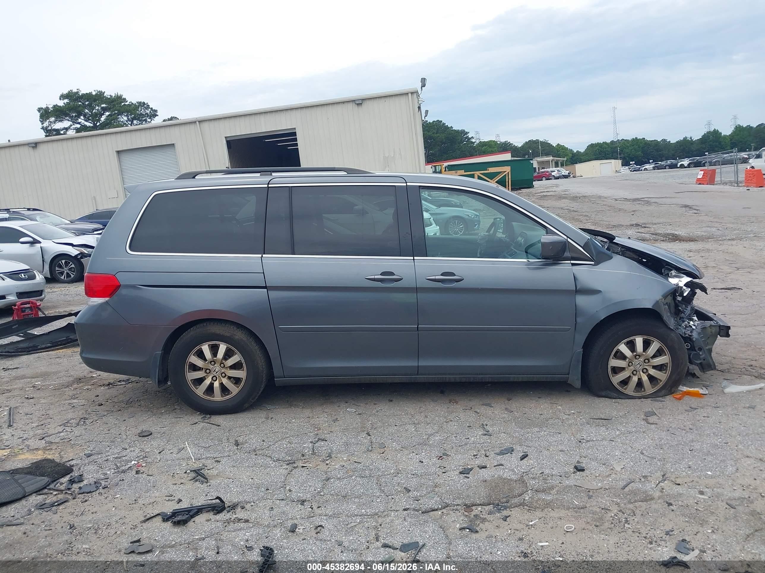 2010 Honda Odyssey Ex Gray vin: 5FNRL3H49AB042435