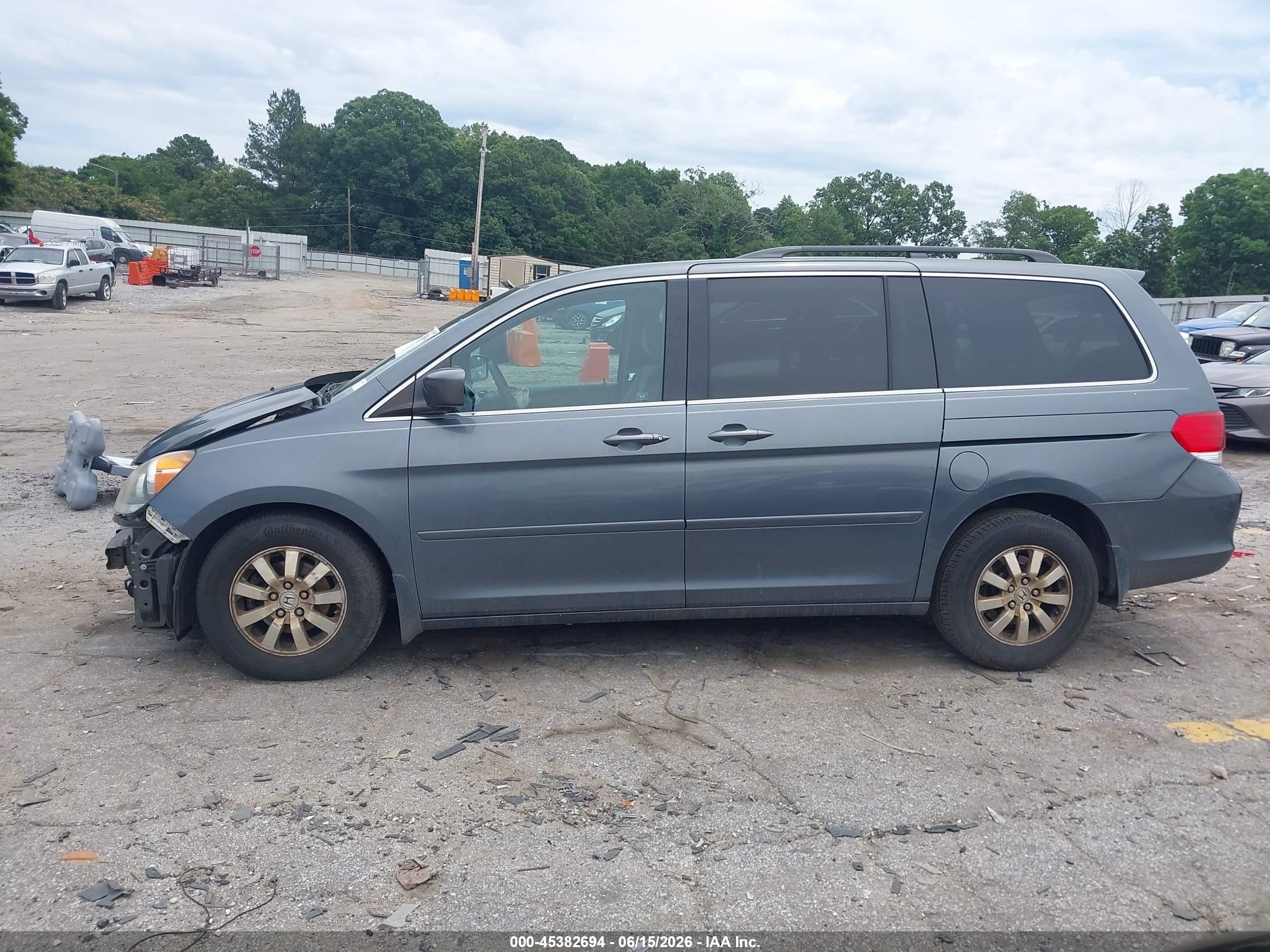 2010 Honda Odyssey Ex Gray vin: 5FNRL3H49AB042435
