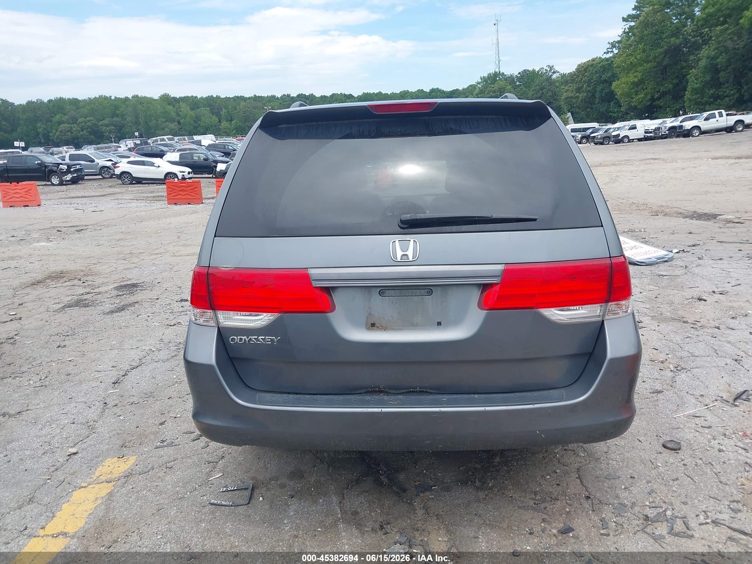 2010 Honda Odyssey Ex Gray vin: 5FNRL3H49AB042435
