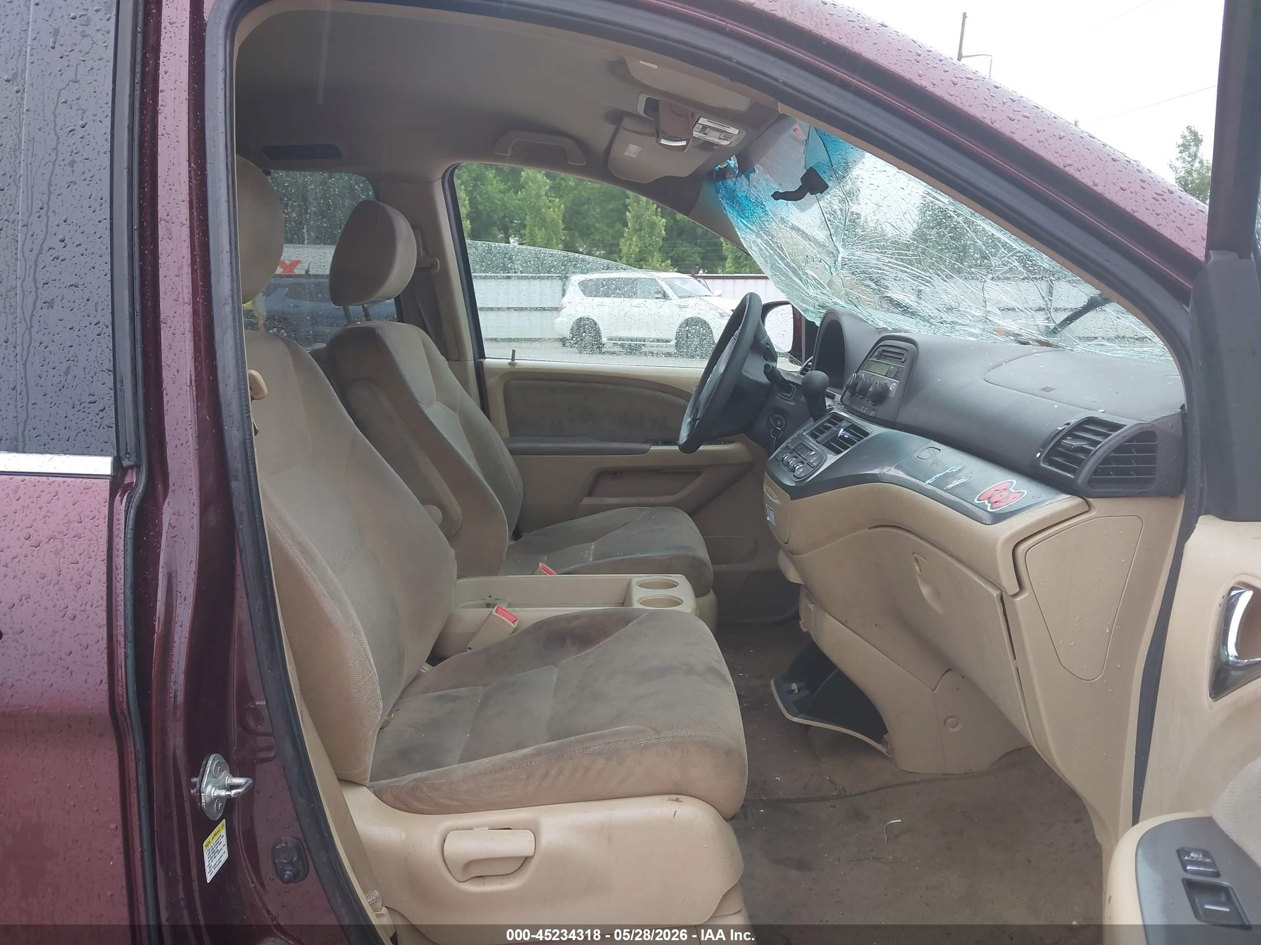 2010 Honda Odyssey Ex Maroon vin: 5FNRL3H49AB063379
