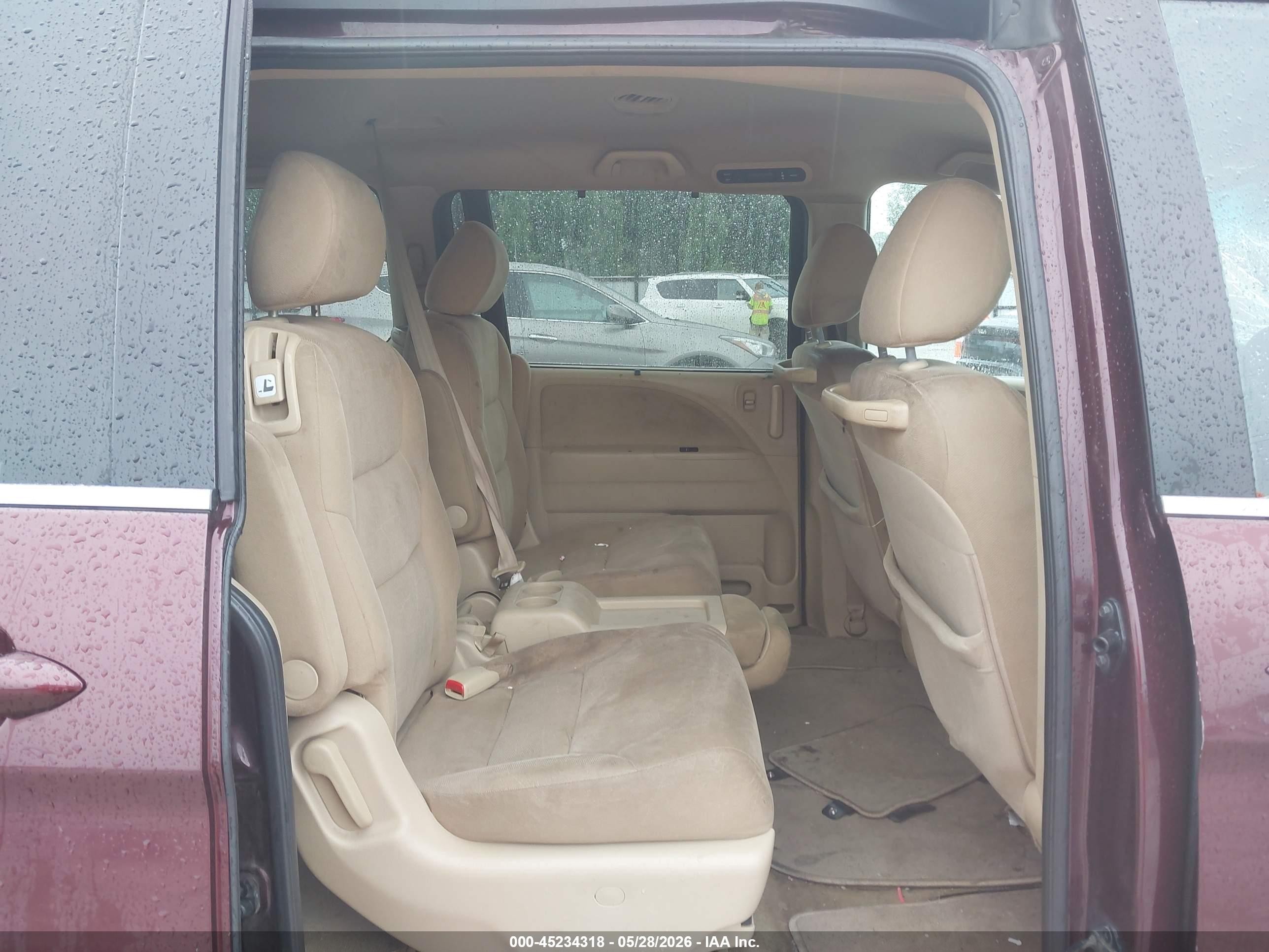 2010 Honda Odyssey Ex Maroon vin: 5FNRL3H49AB063379