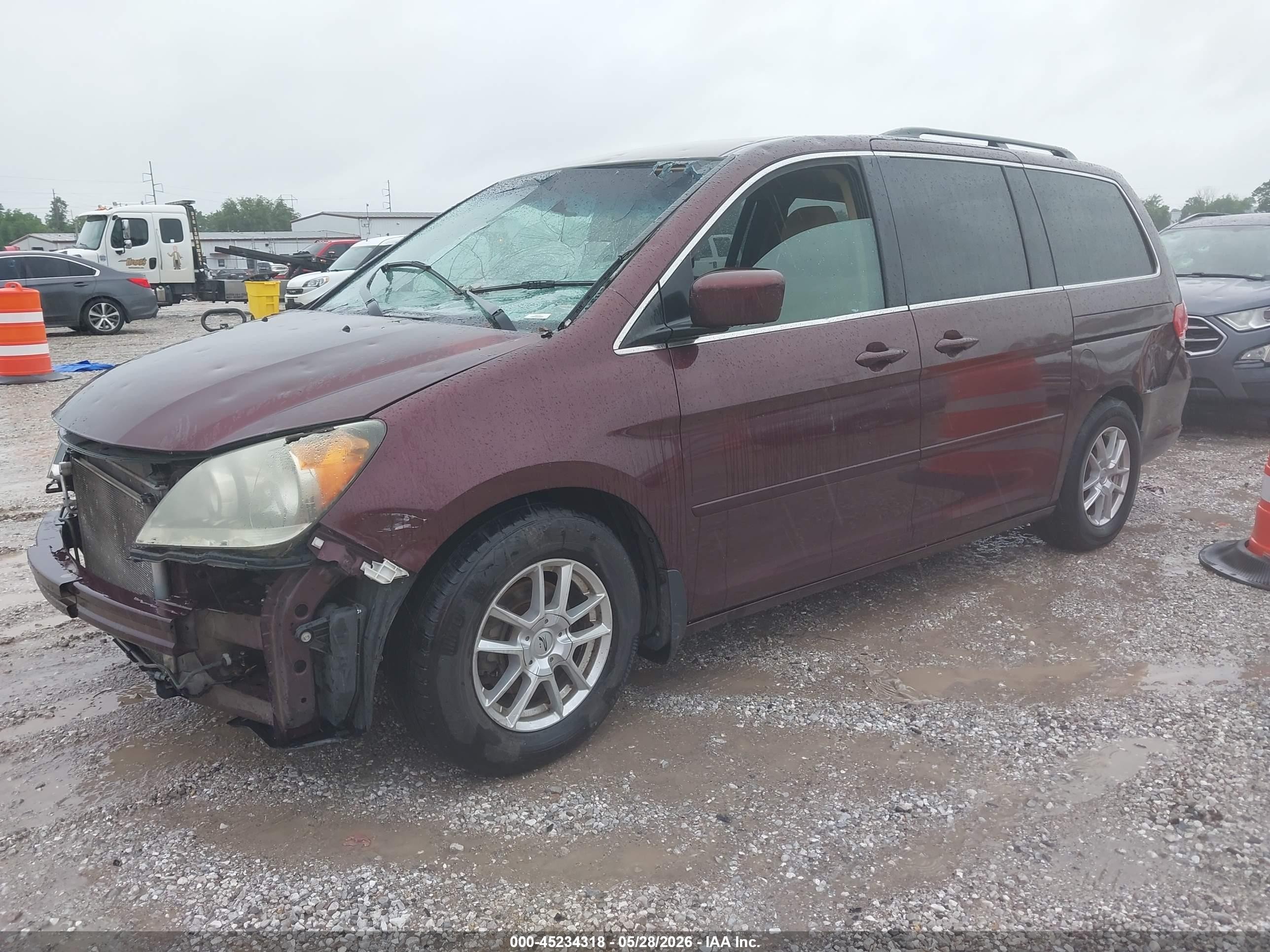 2010 Honda Odyssey Ex Maroon vin: 5FNRL3H49AB063379