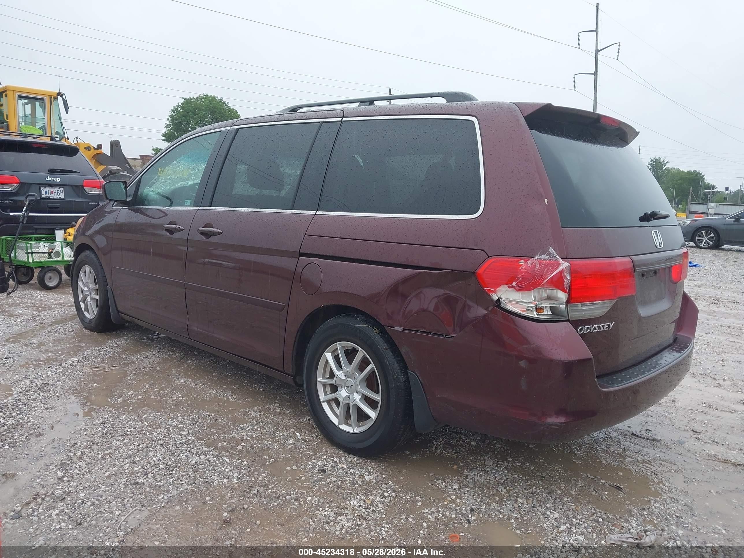 2010 Honda Odyssey Ex Maroon vin: 5FNRL3H49AB063379