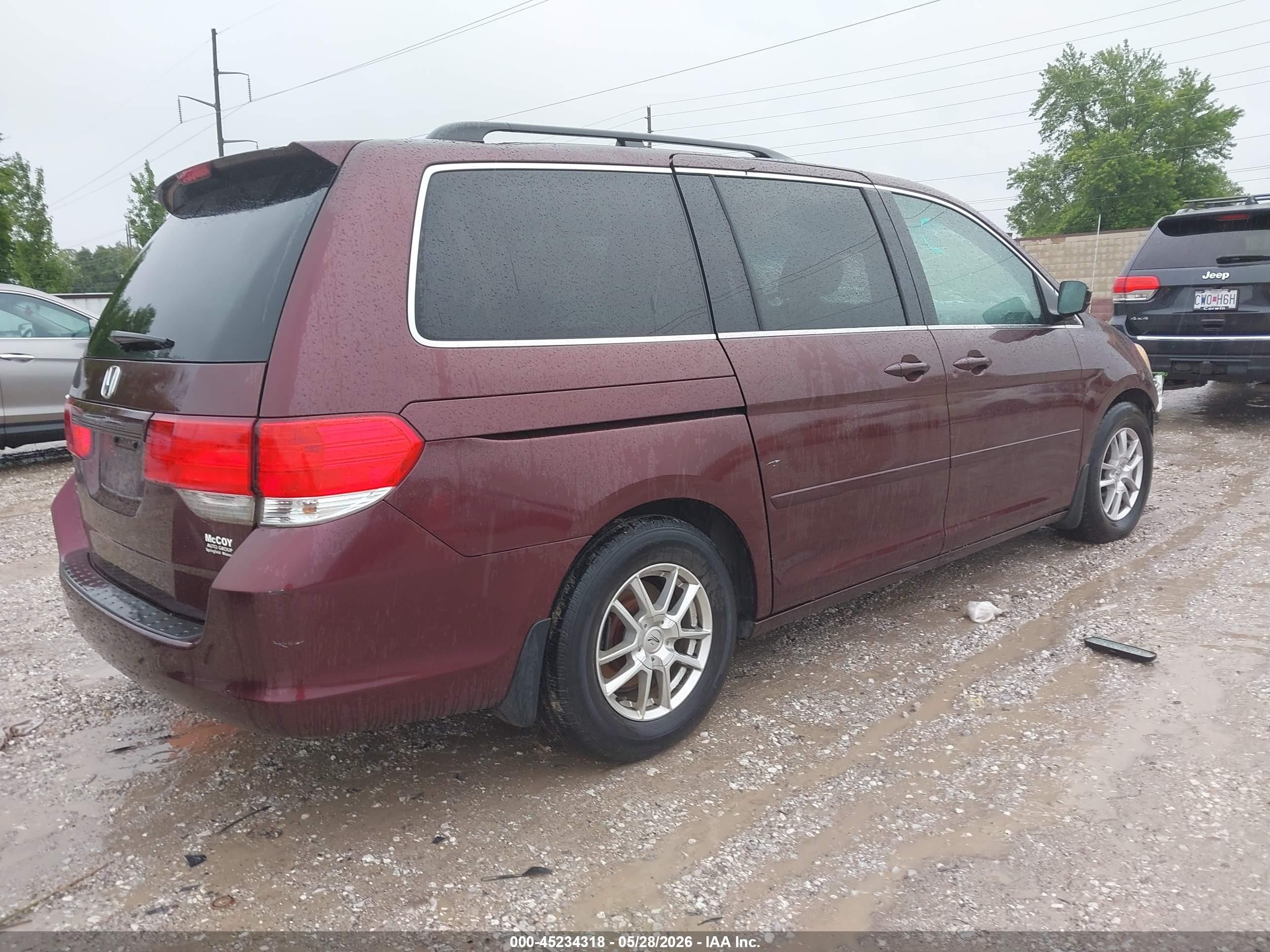 2010 Honda Odyssey Ex Maroon vin: 5FNRL3H49AB063379