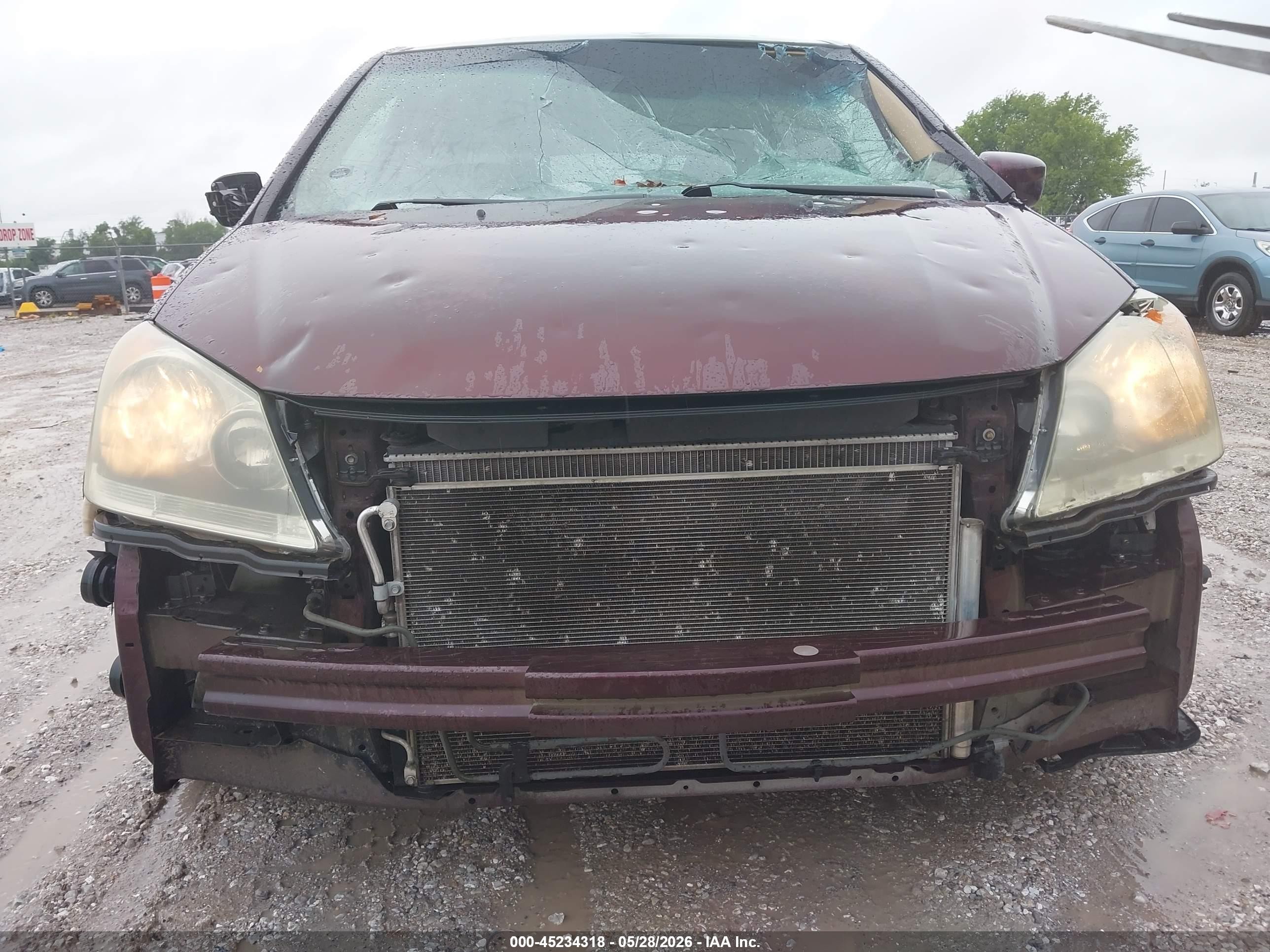 2010 Honda Odyssey Ex Maroon vin: 5FNRL3H49AB063379